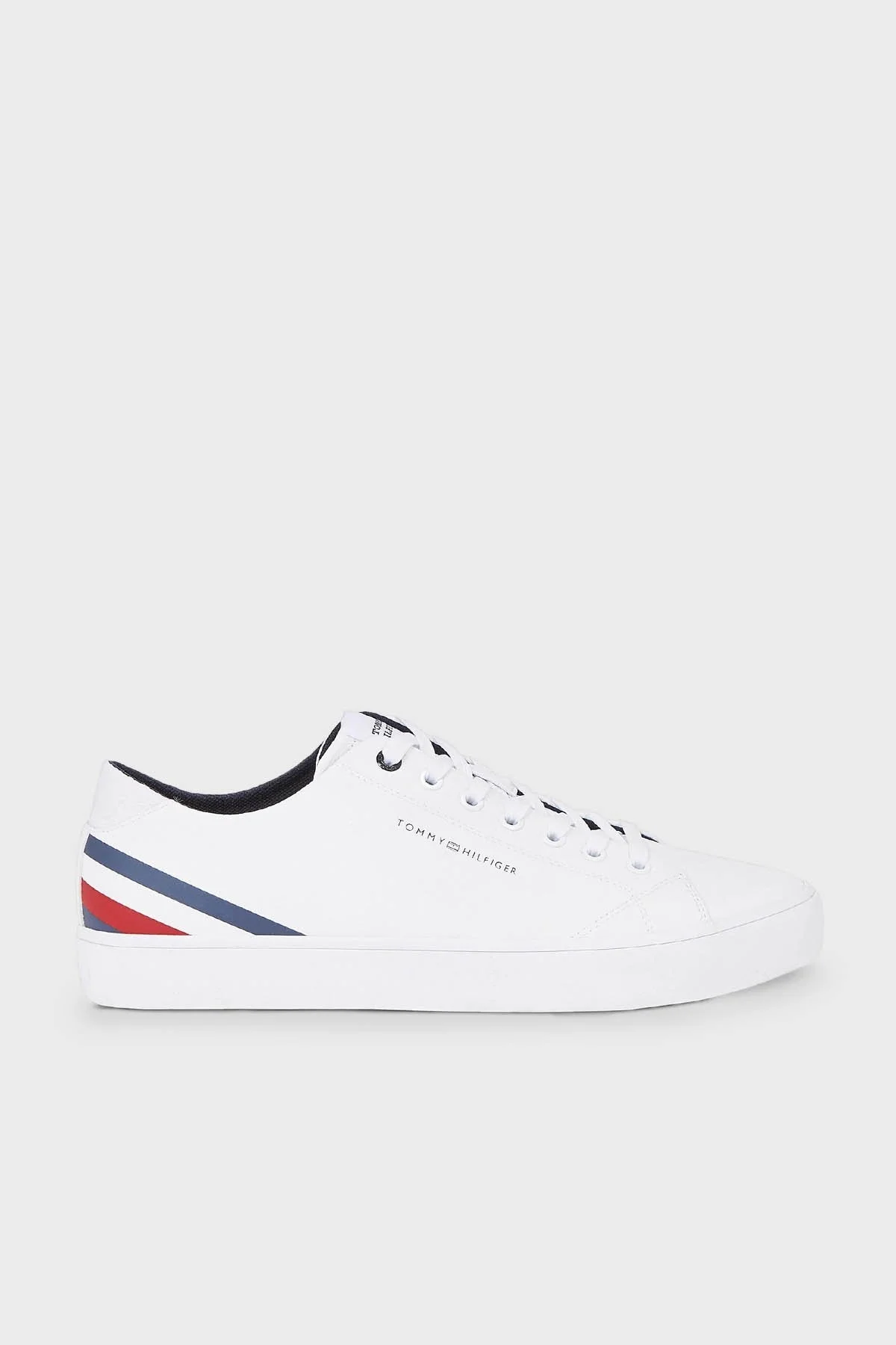 Tommy Hilfiger Deri Sneaker Erkek Ayakkabı FM0FM04778 YBS BEYAZ - 1