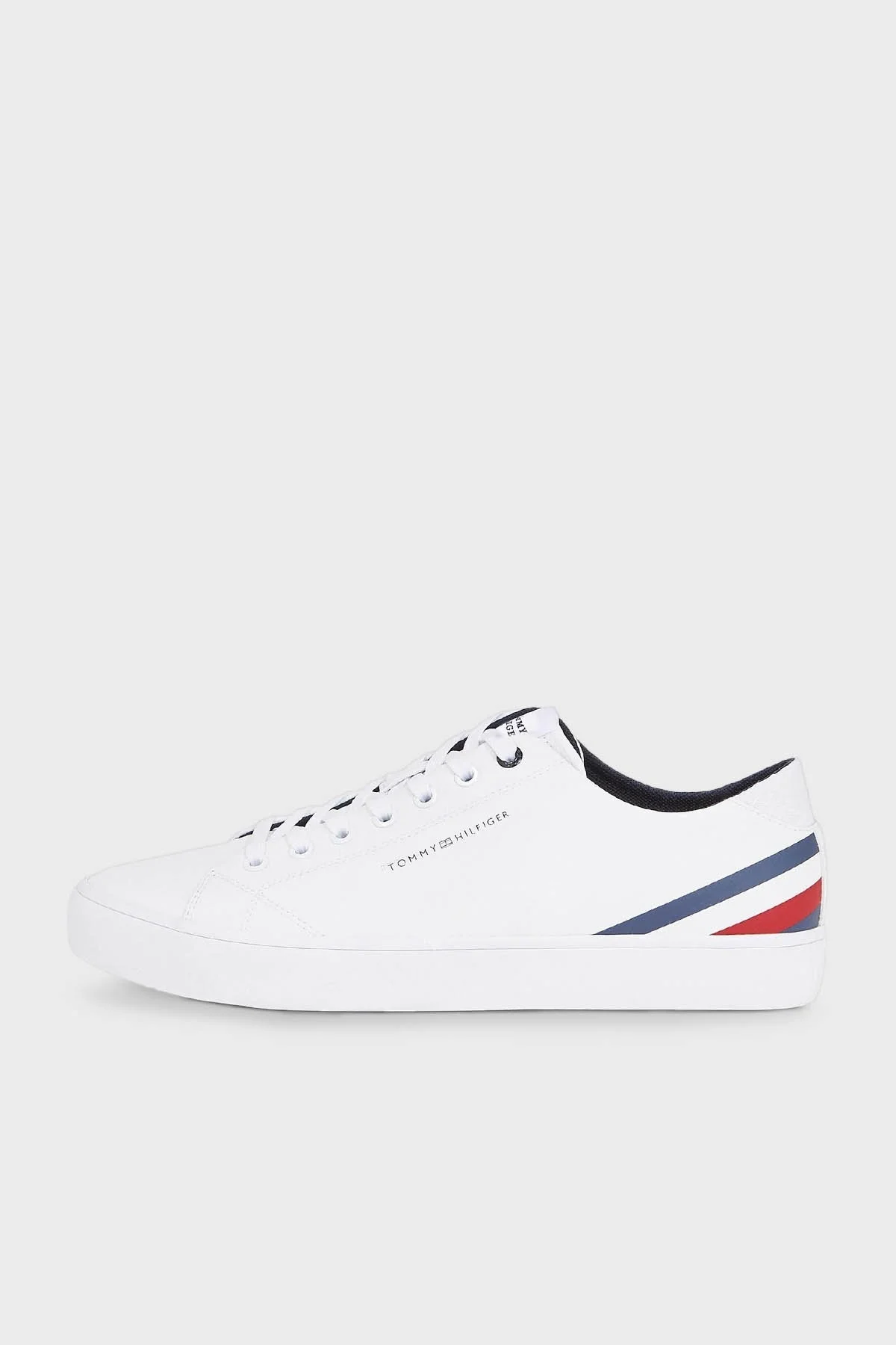 Tommy Hilfiger Deri Sneaker Erkek Ayakkabı FM0FM04778 YBS BEYAZ - 3