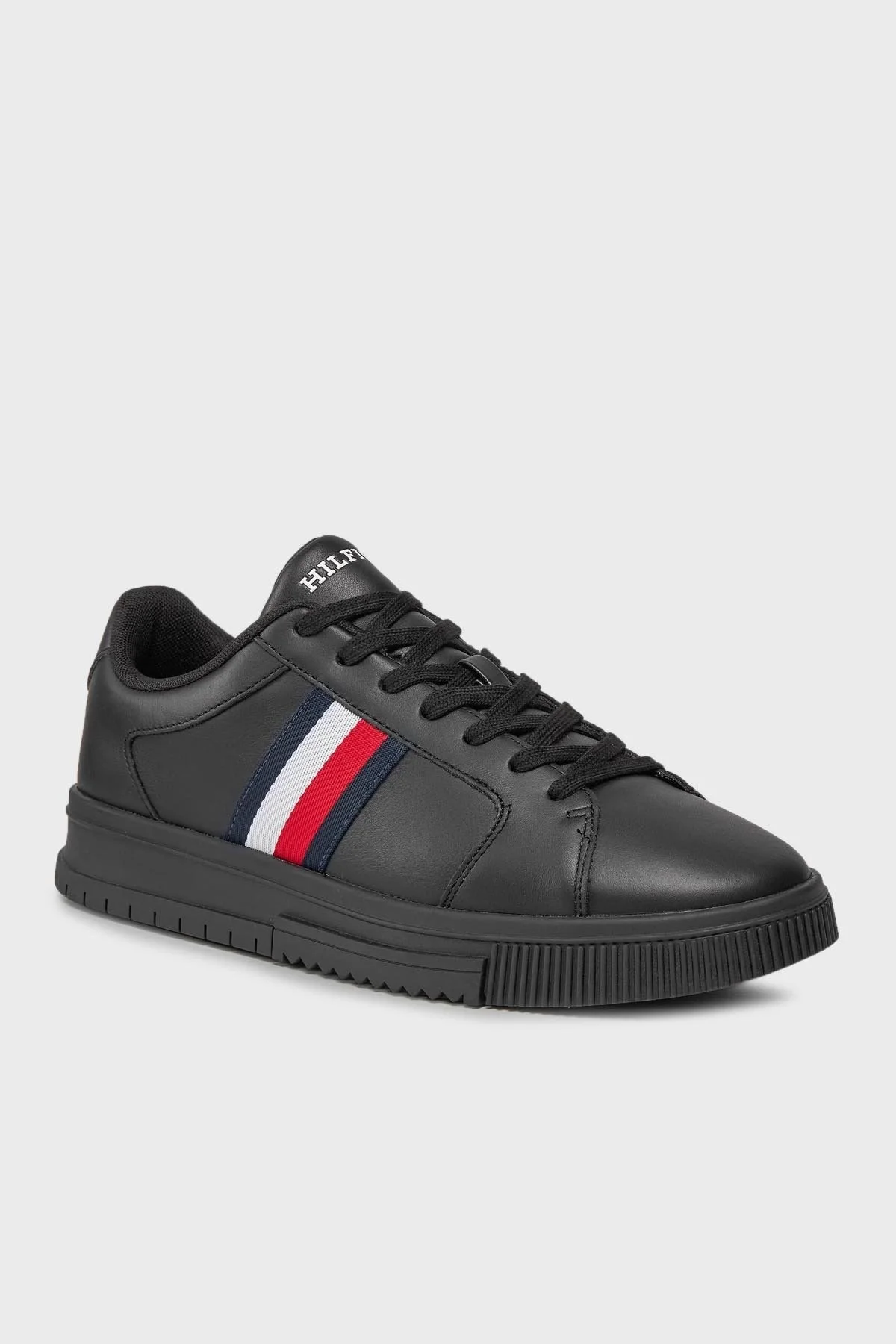 Tommy Hilfiger Deri Sneaker Erkek Ayakkabı FM0FM04895 BDS SİYAH - 2