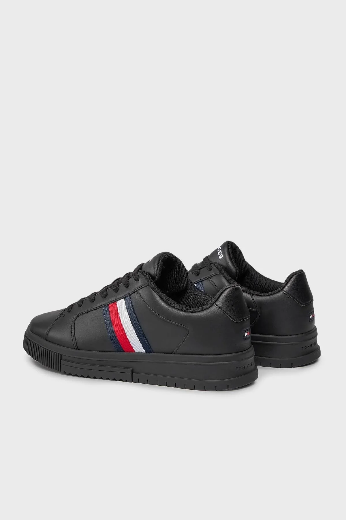 Tommy Hilfiger Deri Sneaker Erkek Ayakkabı FM0FM04895 BDS SİYAH - 3
