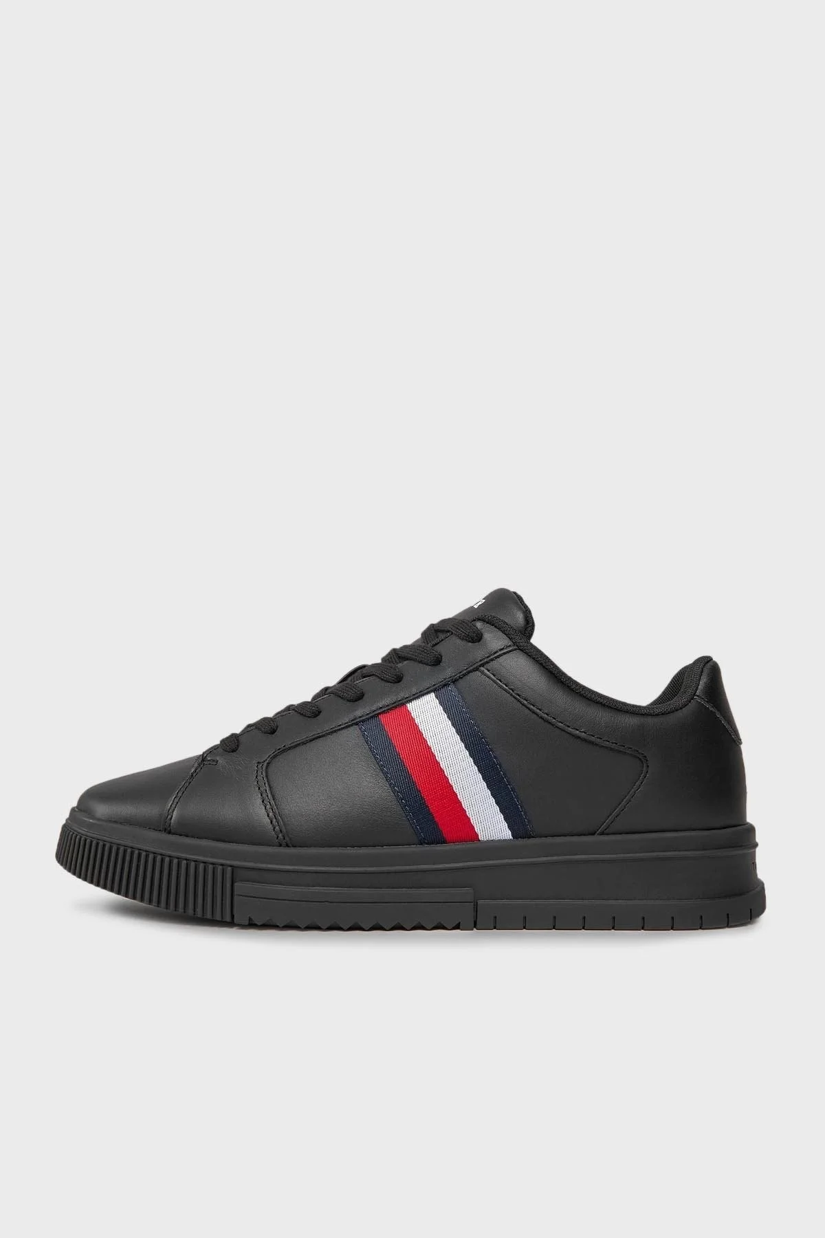 Tommy Hilfiger Deri Sneaker Erkek Ayakkabı FM0FM04895 BDS SİYAH - 6