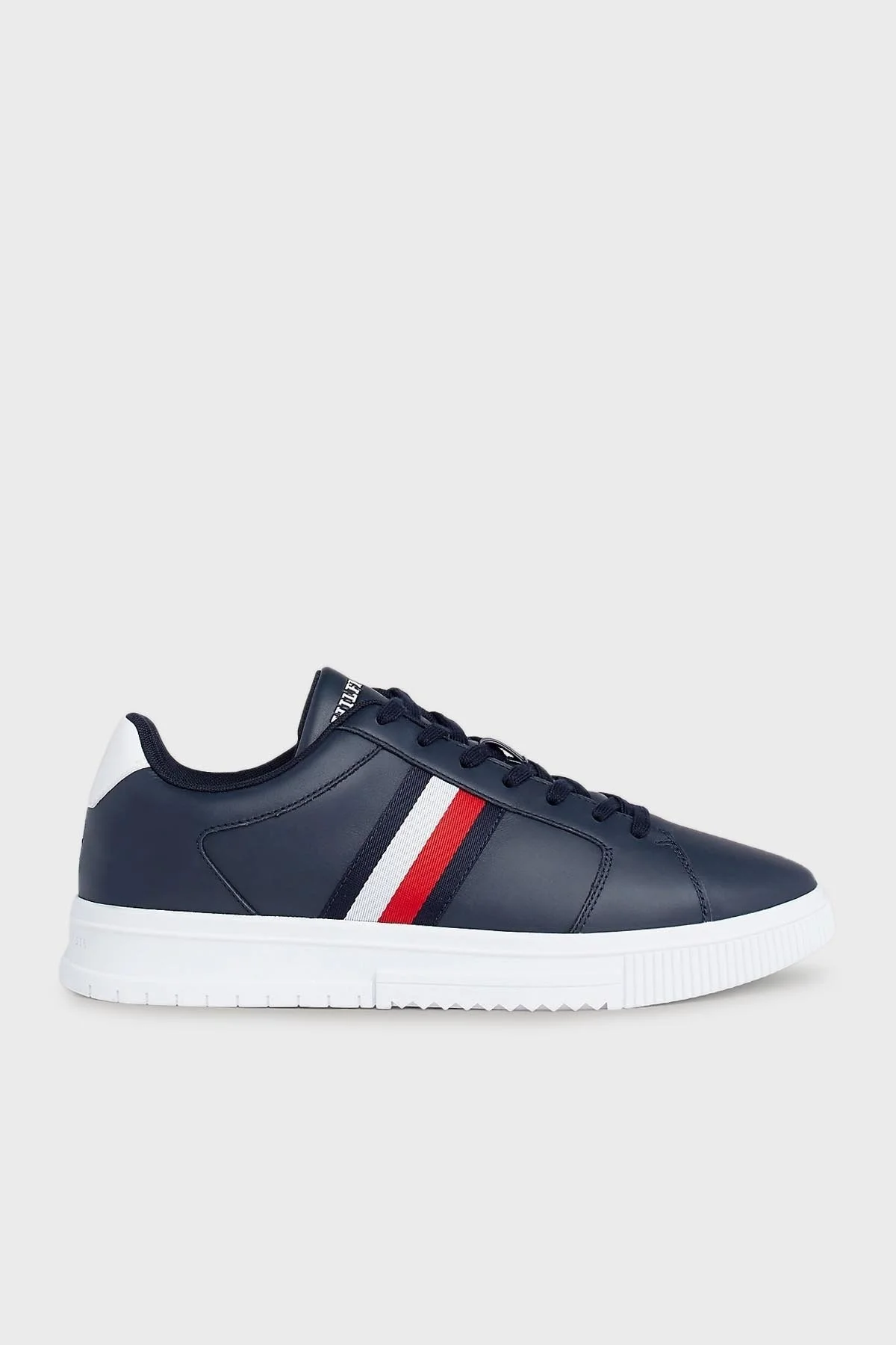 Tommy Hilfiger Deri Sneaker Erkek Ayakkabı FM0FM04895 DW5 LACİVERT - 1