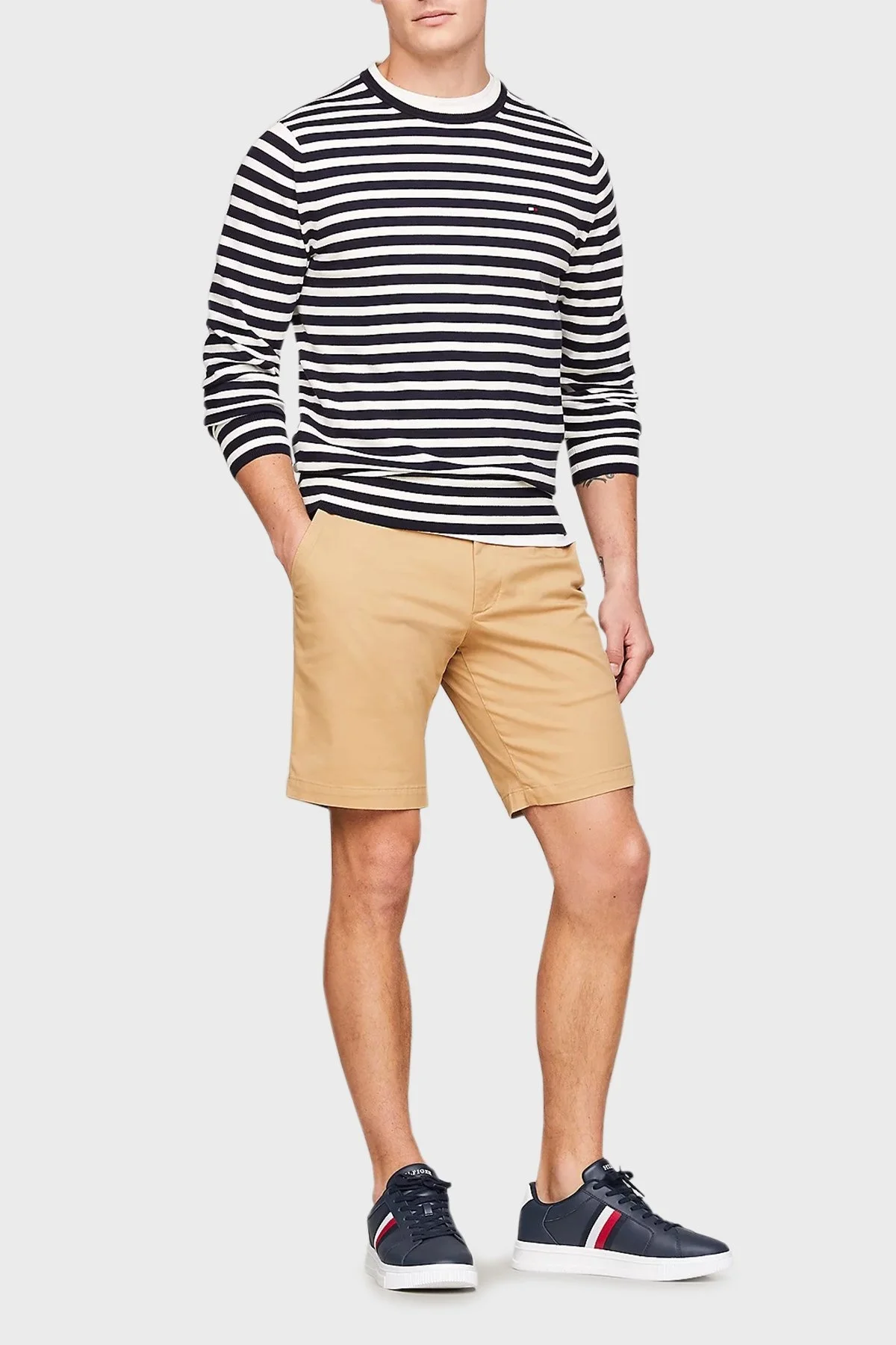 Tommy Hilfiger Deri Sneaker Erkek Ayakkabı FM0FM04895 DW5 LACİVERT - 2