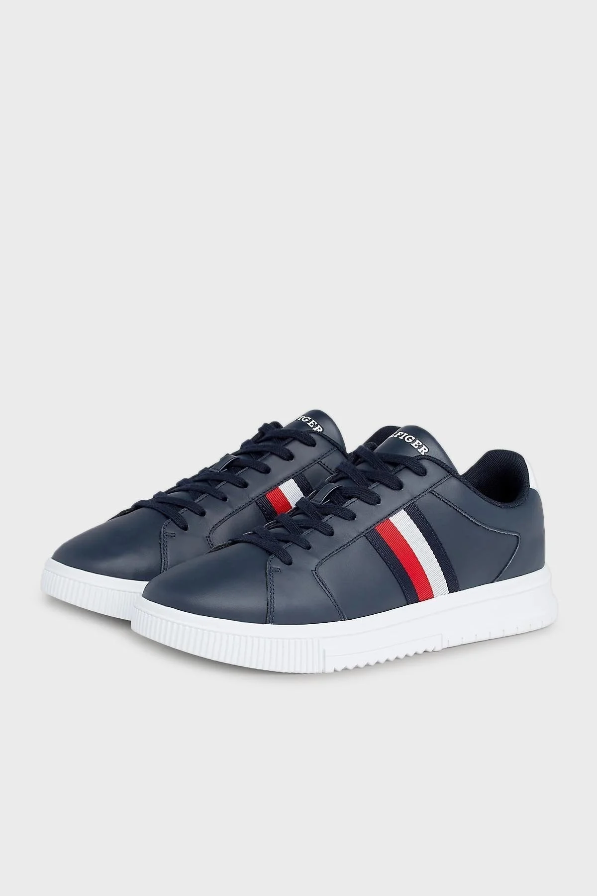 Tommy Hilfiger Deri Sneaker Erkek Ayakkabı FM0FM04895 DW5 LACİVERT - 3