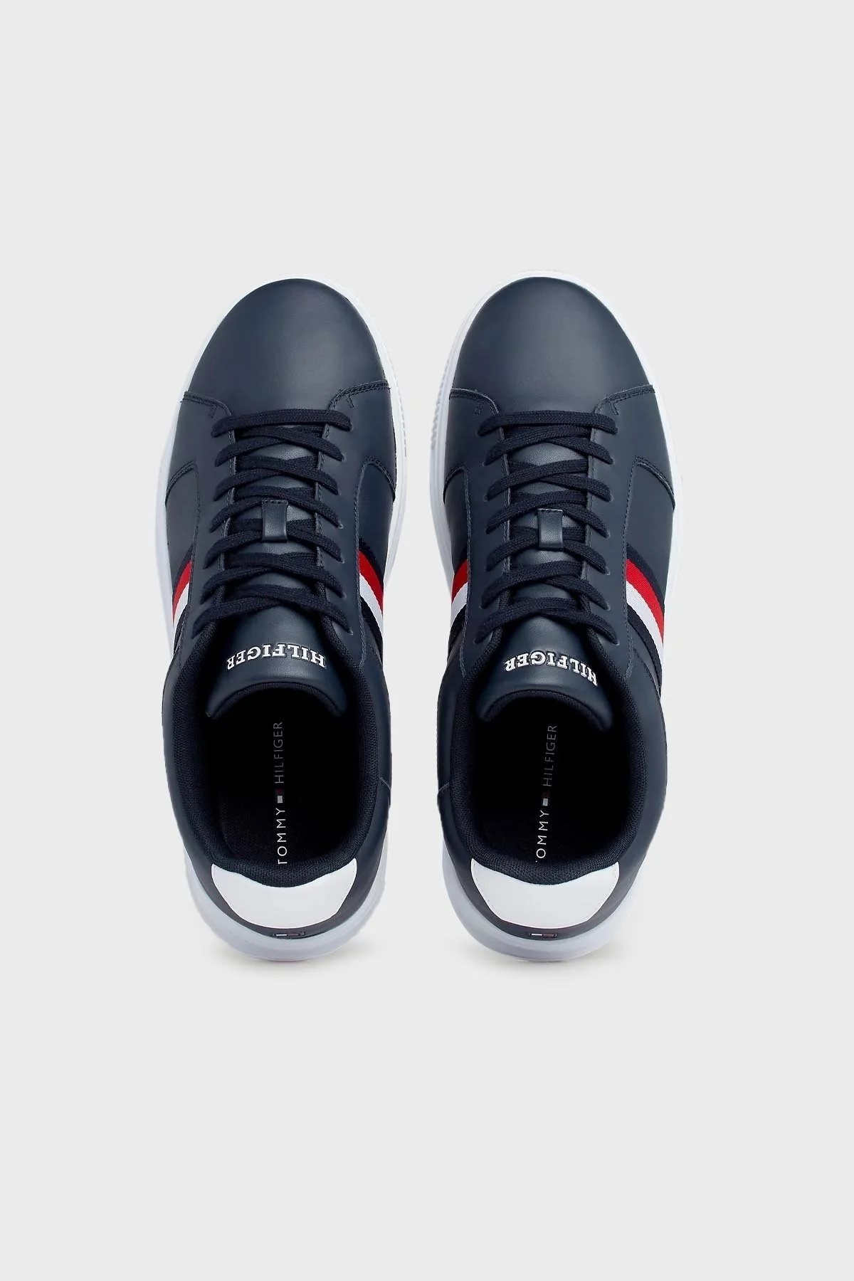 Tommy Hilfiger Deri Sneaker Erkek Ayakkabı FM0FM04895 DW5 LACİVERT - 4