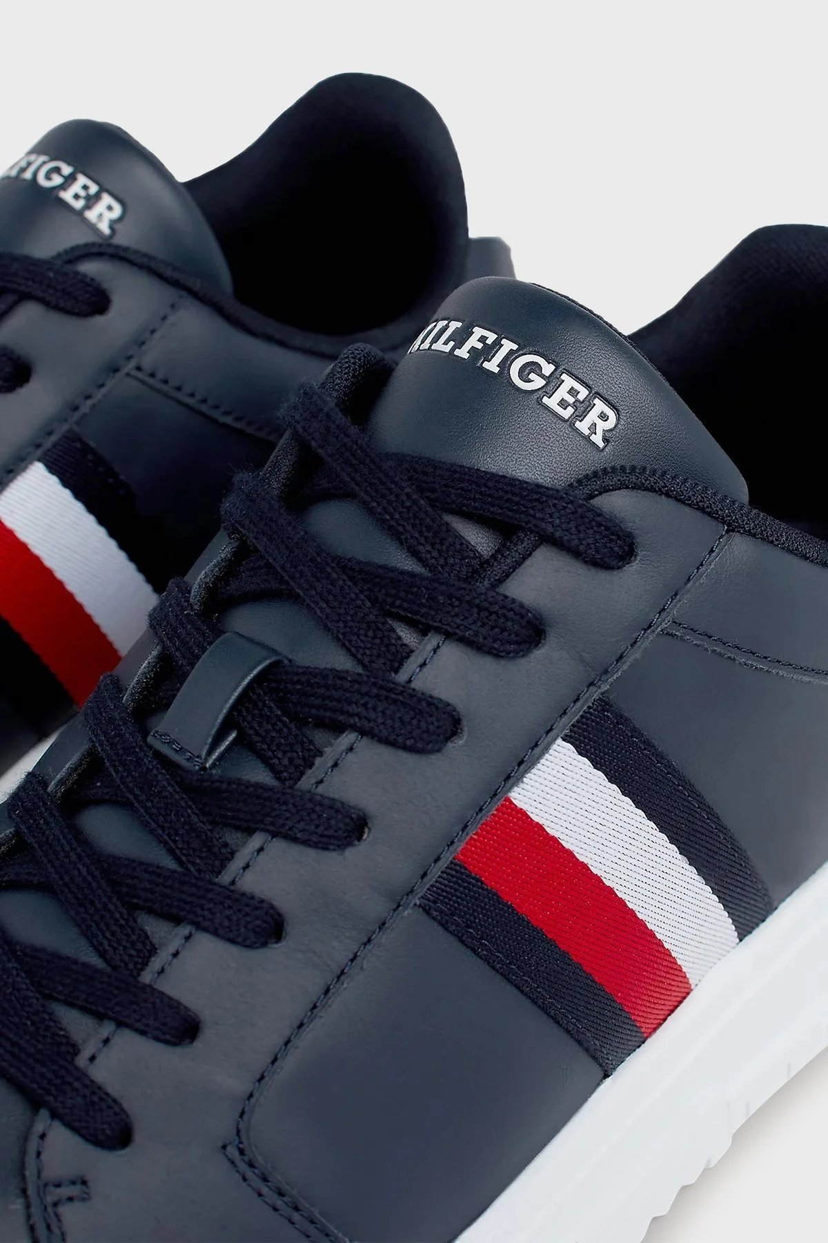 Tommy Hilfiger Deri Sneaker Erkek Ayakkabı FM0FM04895 DW5 LACİVERT - 6
