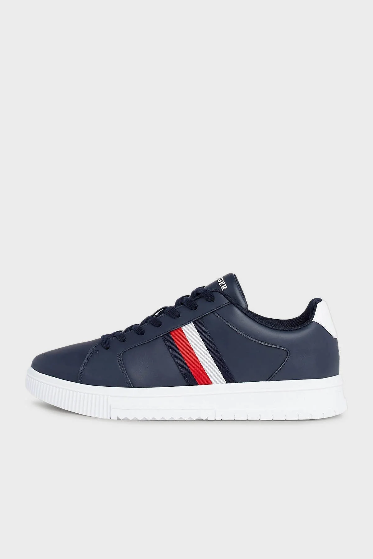 Tommy Hilfiger Deri Sneaker Erkek Ayakkabı FM0FM04895 DW5 LACİVERT - 8