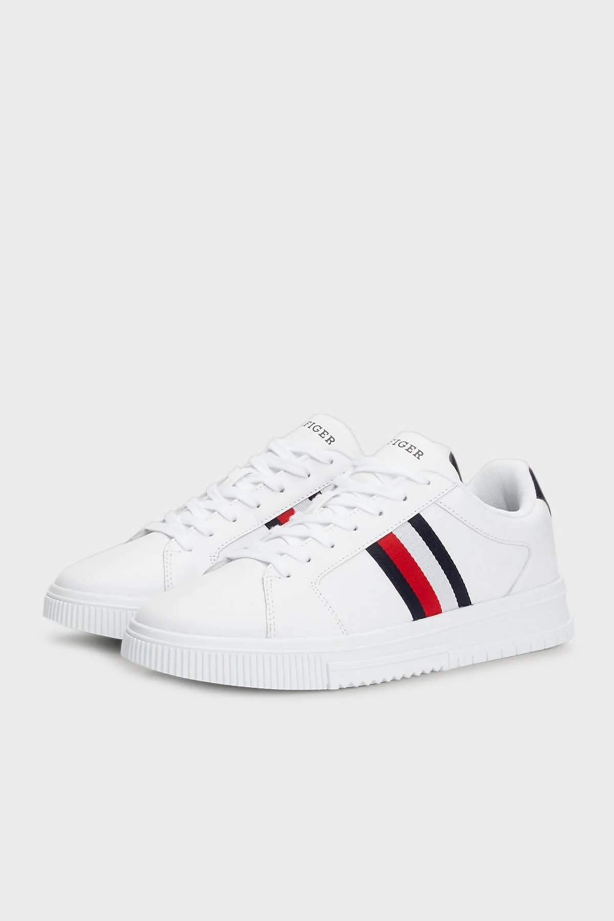 Tommy Hilfiger Deri Sneaker Erkek Ayakkabı FM0FM04895 YBS BEYAZ - 2