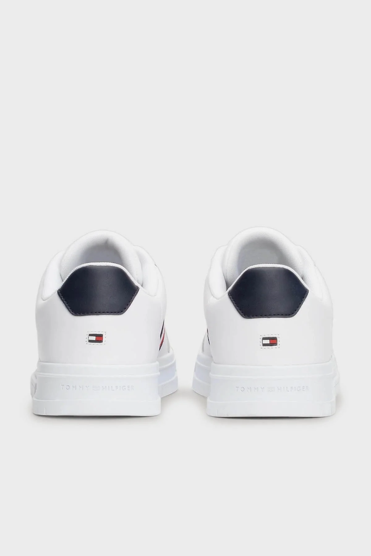 Tommy Hilfiger Deri Sneaker Erkek Ayakkabı FM0FM04895 YBS BEYAZ - 4