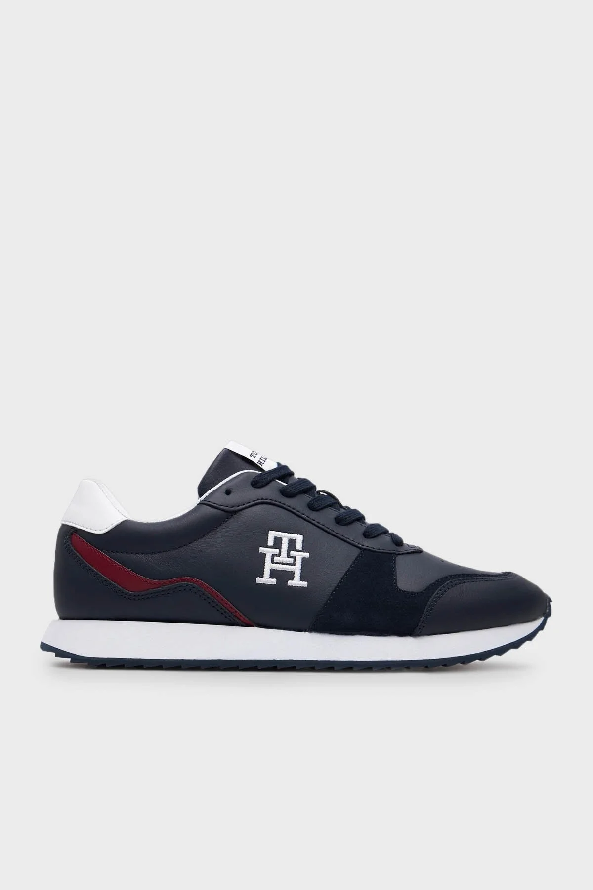 Tommy Hilfiger Deri Sneaker Erkek Ayakkabı FM0FM04959 DW5 LACİVERT - 1