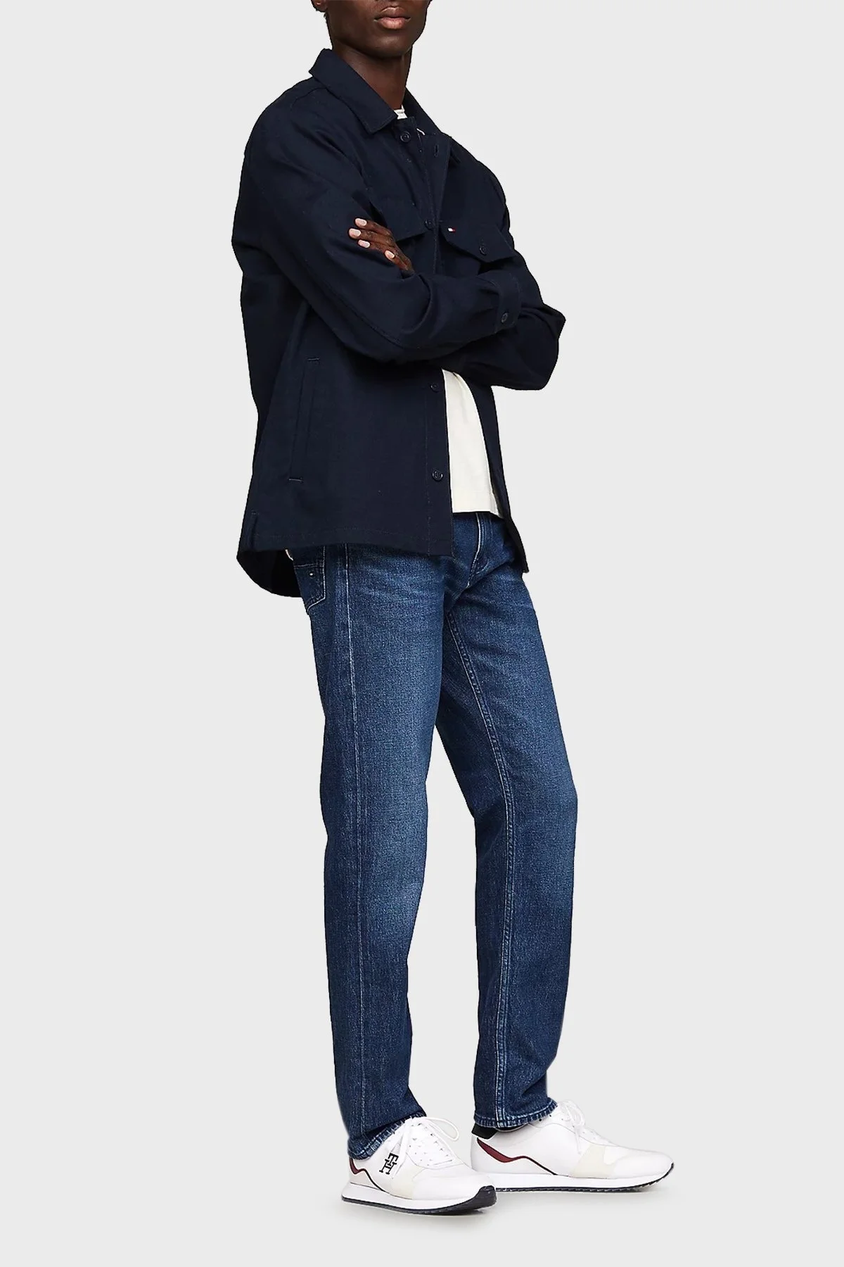 Tommy Hilfiger Deri Sneaker Erkek Ayakkabı FM0FM04959 YBS BEYAZ - 2