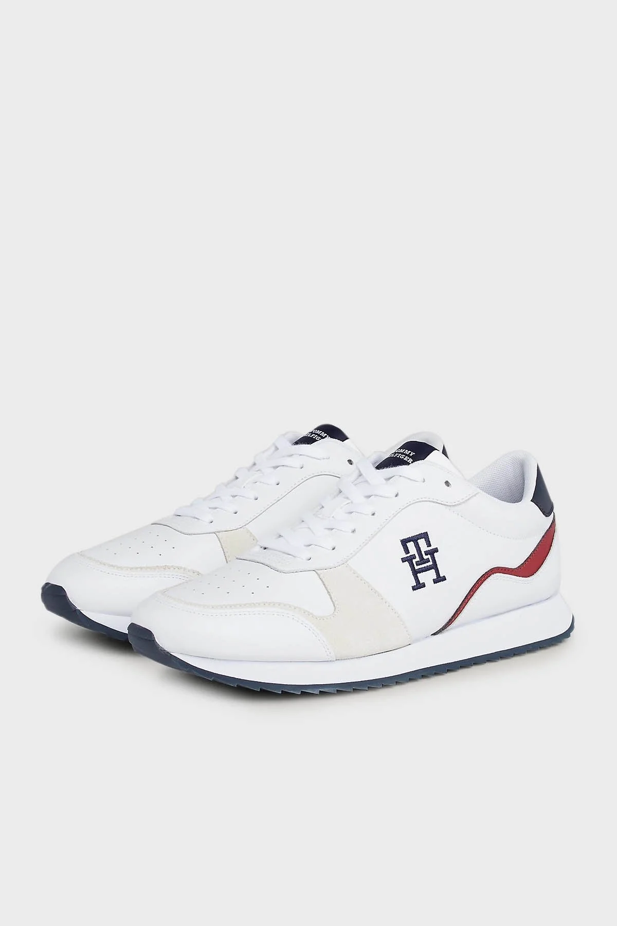 Tommy Hilfiger Deri Sneaker Erkek Ayakkabı FM0FM04959 YBS BEYAZ - 3