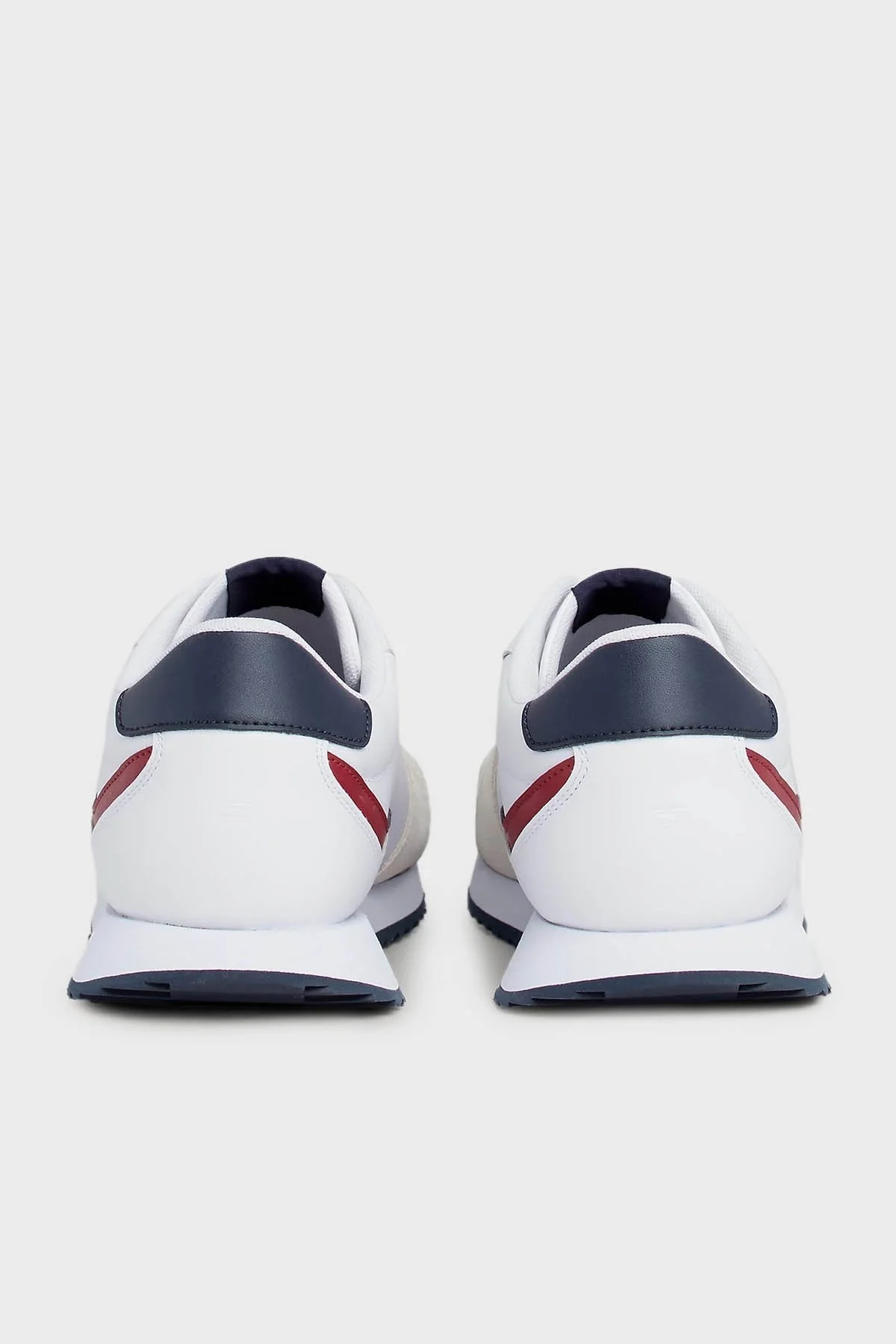 Tommy Hilfiger Deri Sneaker Erkek Ayakkabı FM0FM04959 YBS BEYAZ - 5