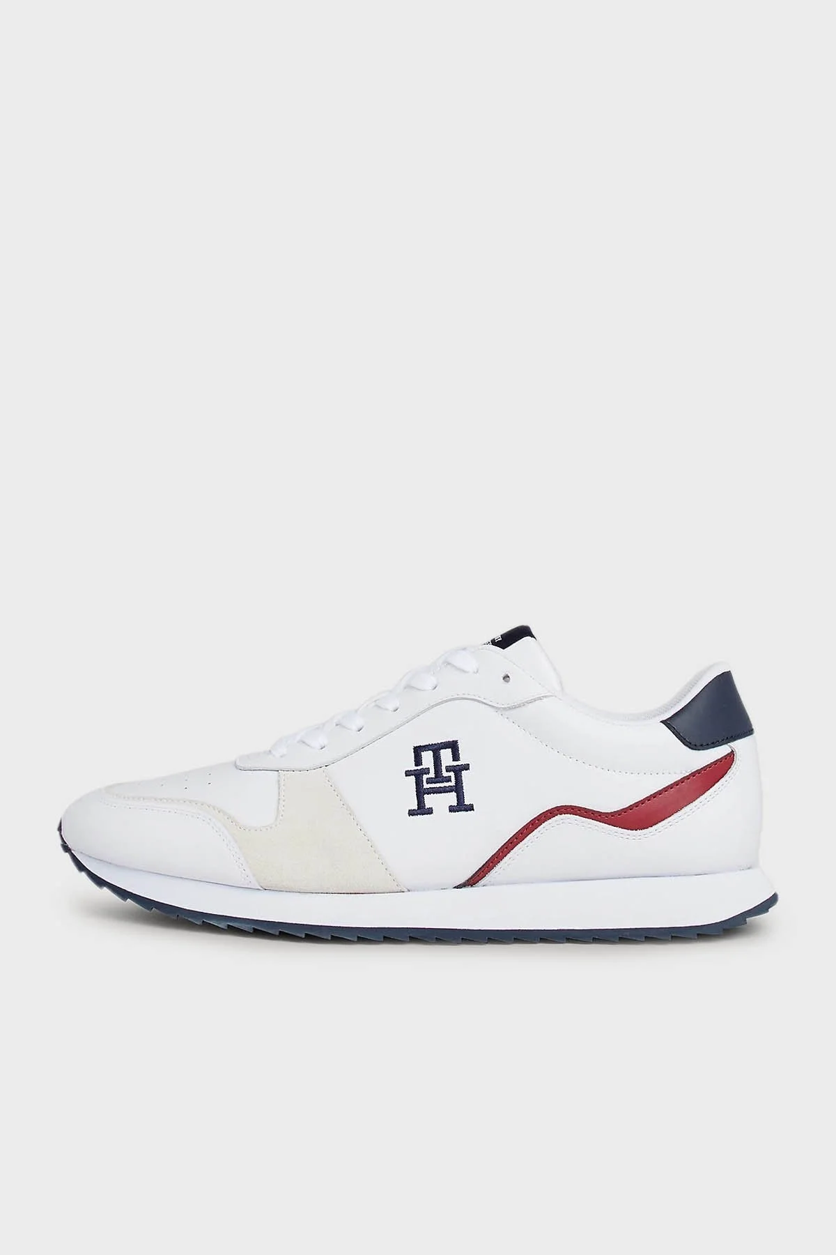 Tommy Hilfiger Deri Sneaker Erkek Ayakkabı FM0FM04959 YBS BEYAZ - 8