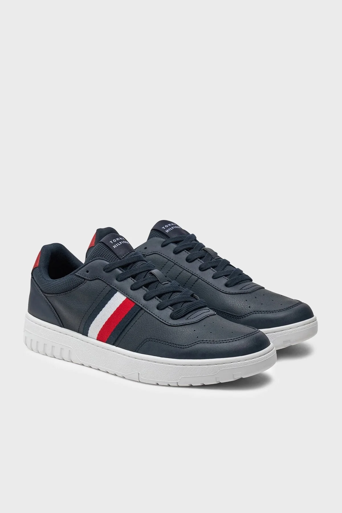 Tommy Hilfiger Deri Sneaker Erkek Ayakkabı FM0FM05116 DW5 LACİVERT - 2