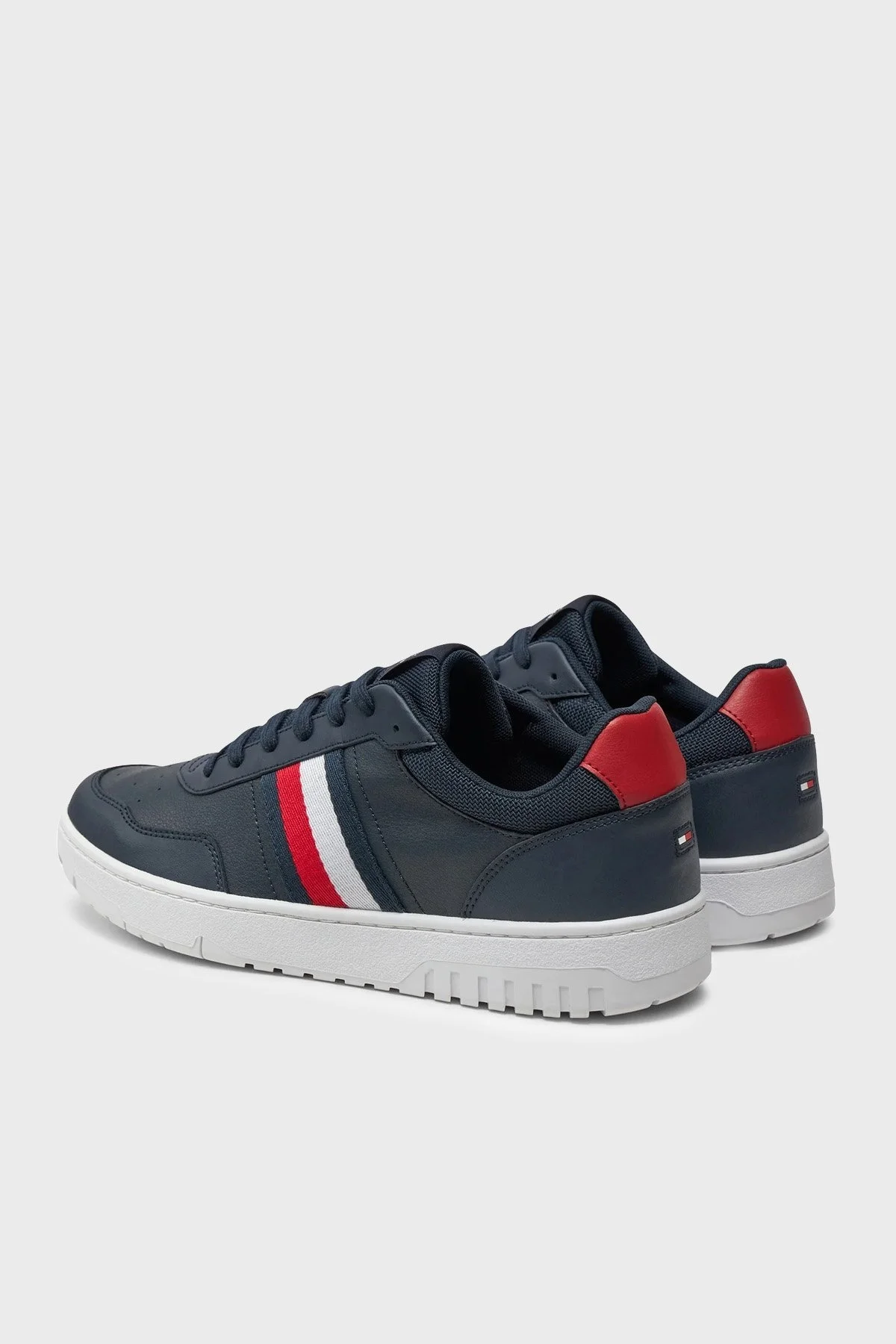 Tommy Hilfiger Deri Sneaker Erkek Ayakkabı FM0FM05116 DW5 LACİVERT - 9