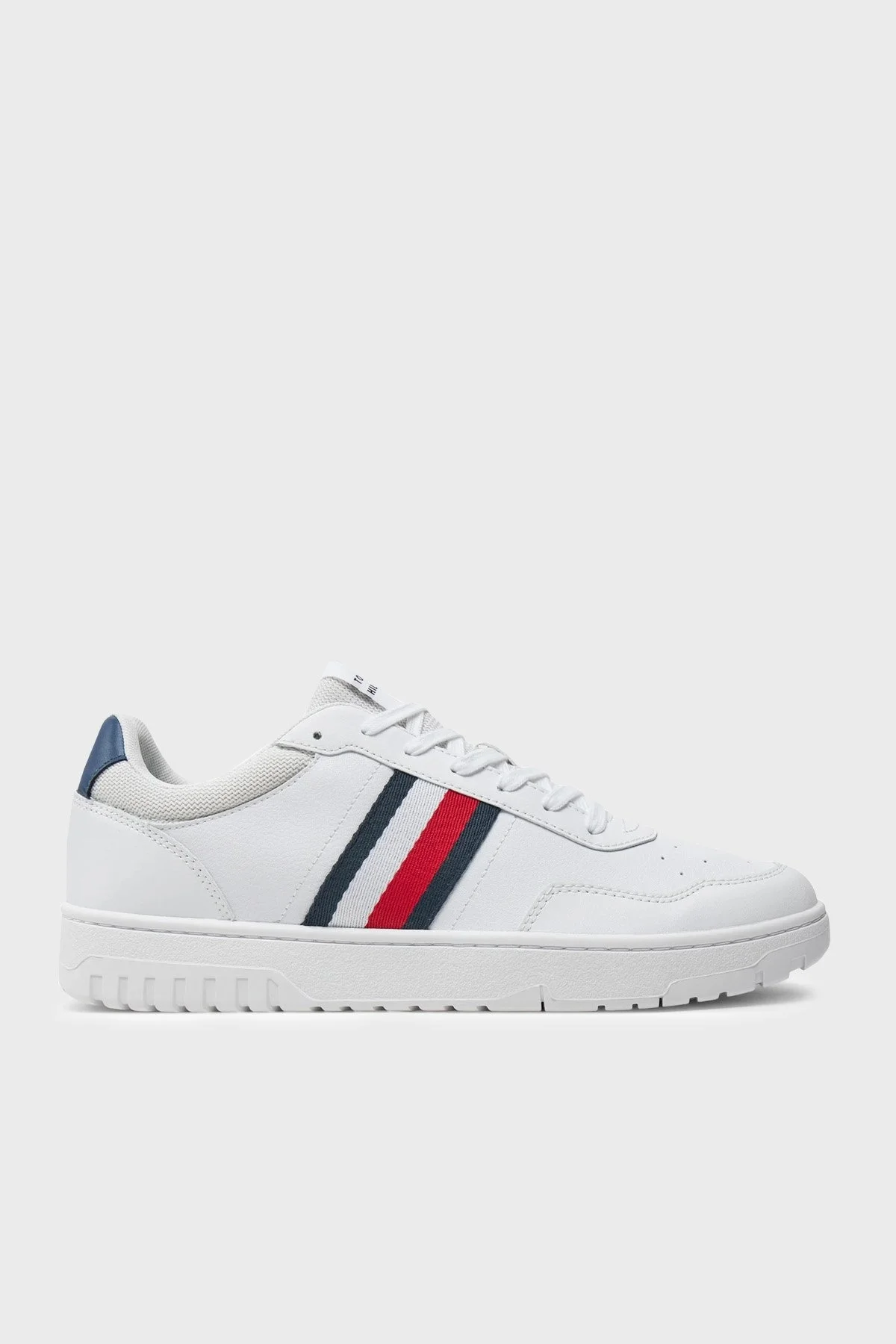 Tommy Hilfiger Deri Sneaker Erkek Ayakkabı FM0FM05116 YBS BEYAZ - 1