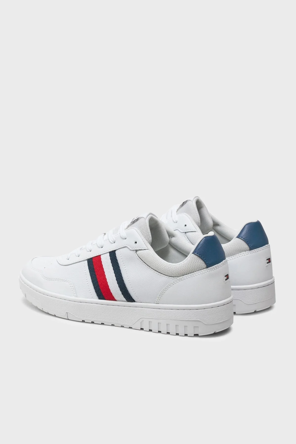 Tommy Hilfiger Deri Sneaker Erkek Ayakkabı FM0FM05116 YBS BEYAZ - 4