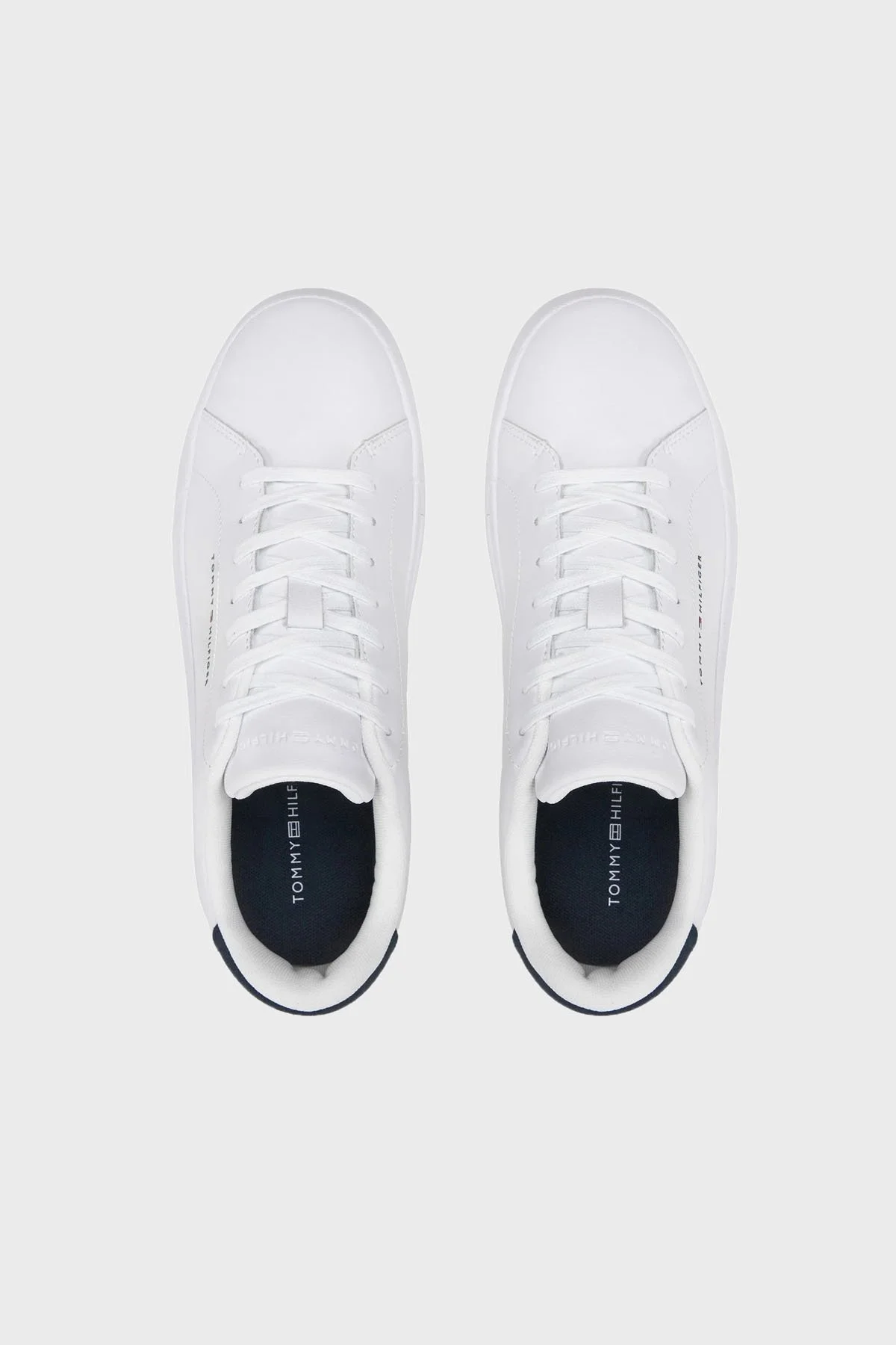 Tommy Hilfiger Deri Sneaker Erkek Ayakkabı FM0FM05297 0LE BEYAZ - 5