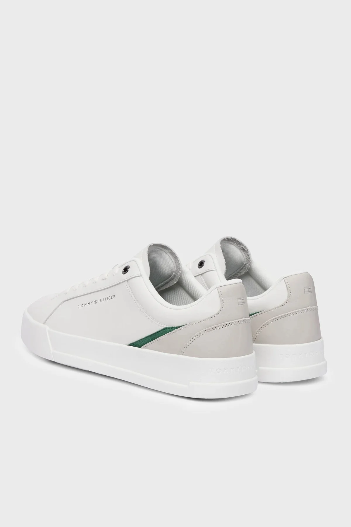 Tommy Hilfiger Deri Sneaker Erkek Ayakkabı FM0FM05879 YBL Beyaz - 4