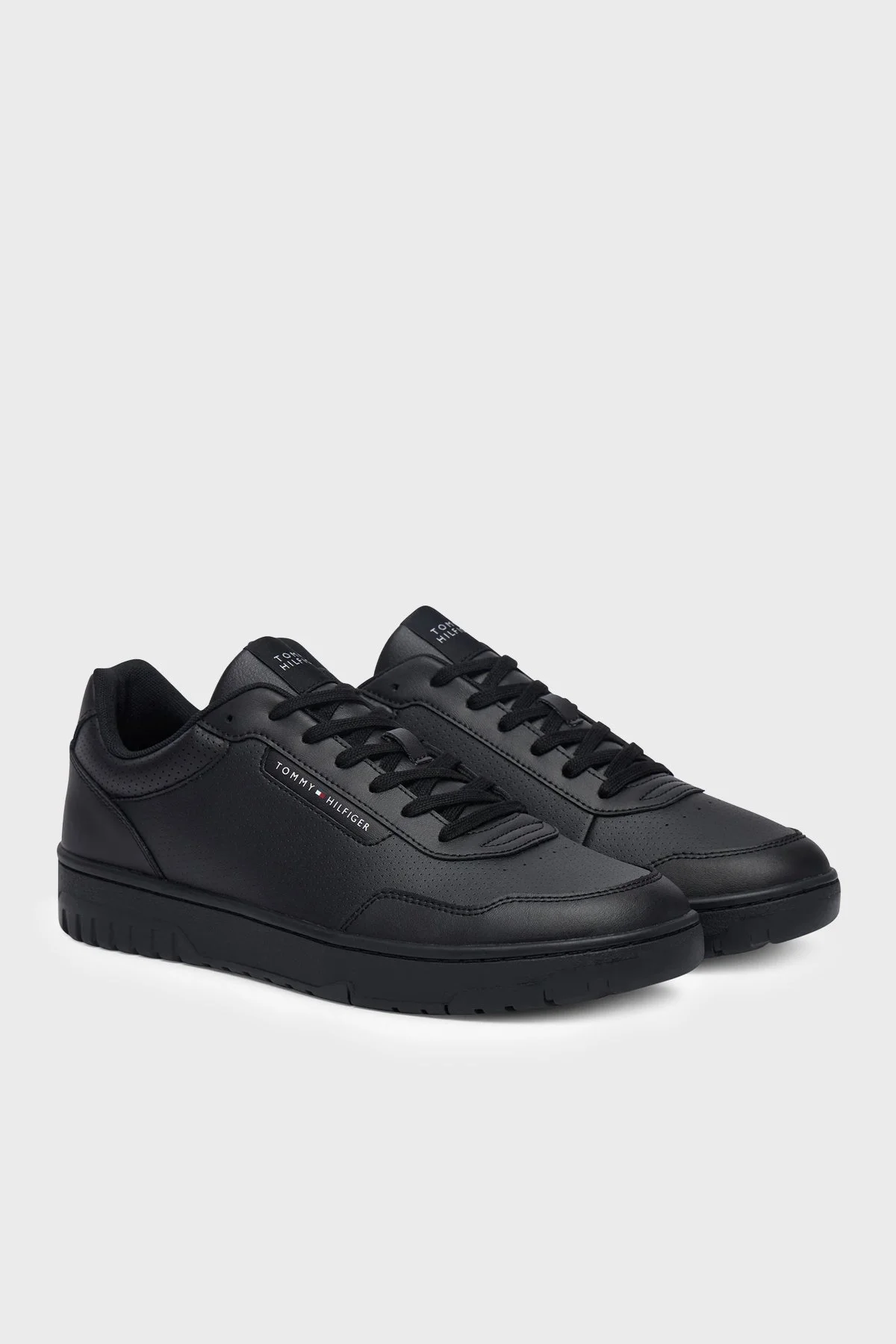Tommy Hilfiger Deri Sneaker Erkek Ayakkabı FM0FM05927 BDS Siyah - 3