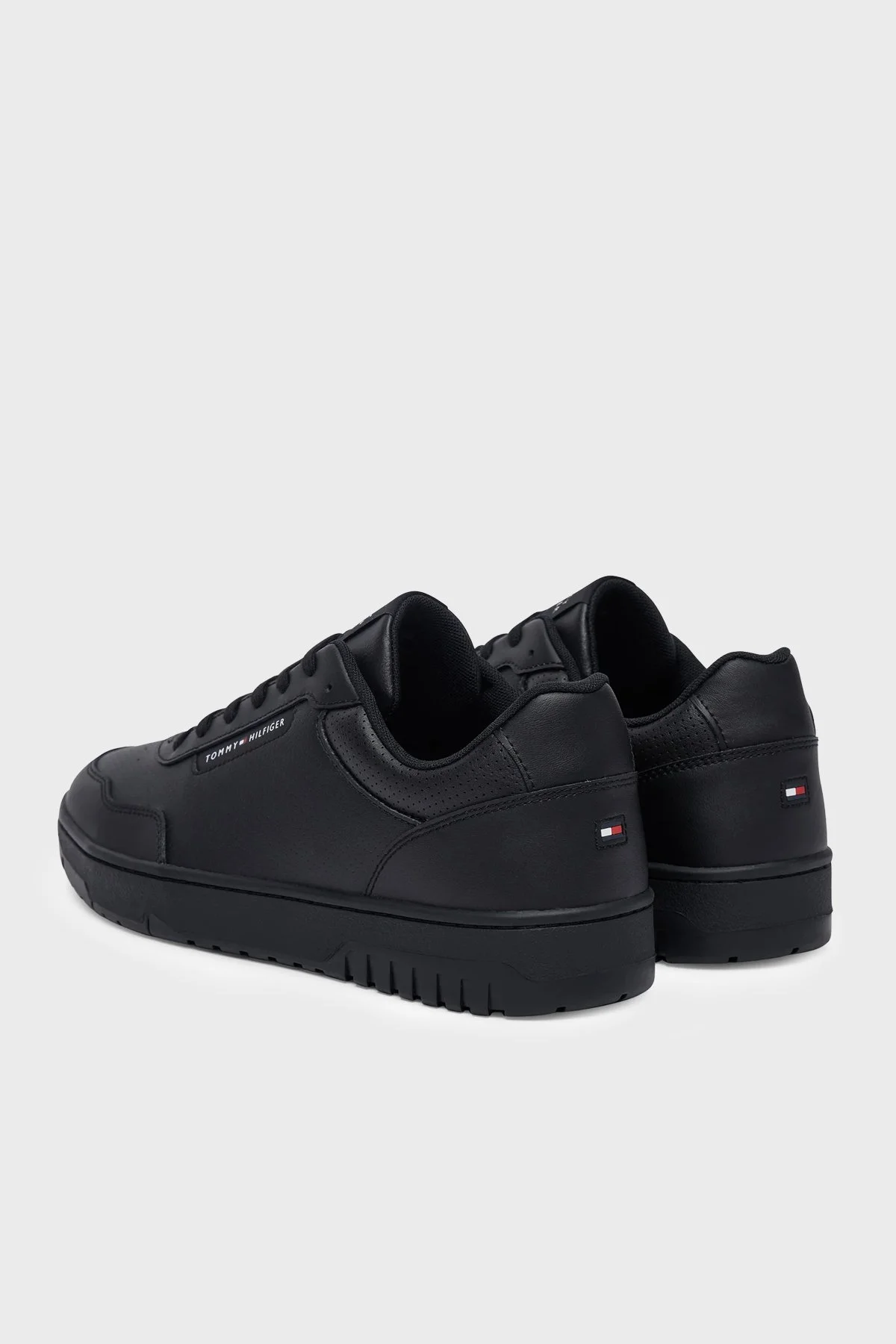 Tommy Hilfiger Deri Sneaker Erkek Ayakkabı FM0FM05927 BDS Siyah - 4