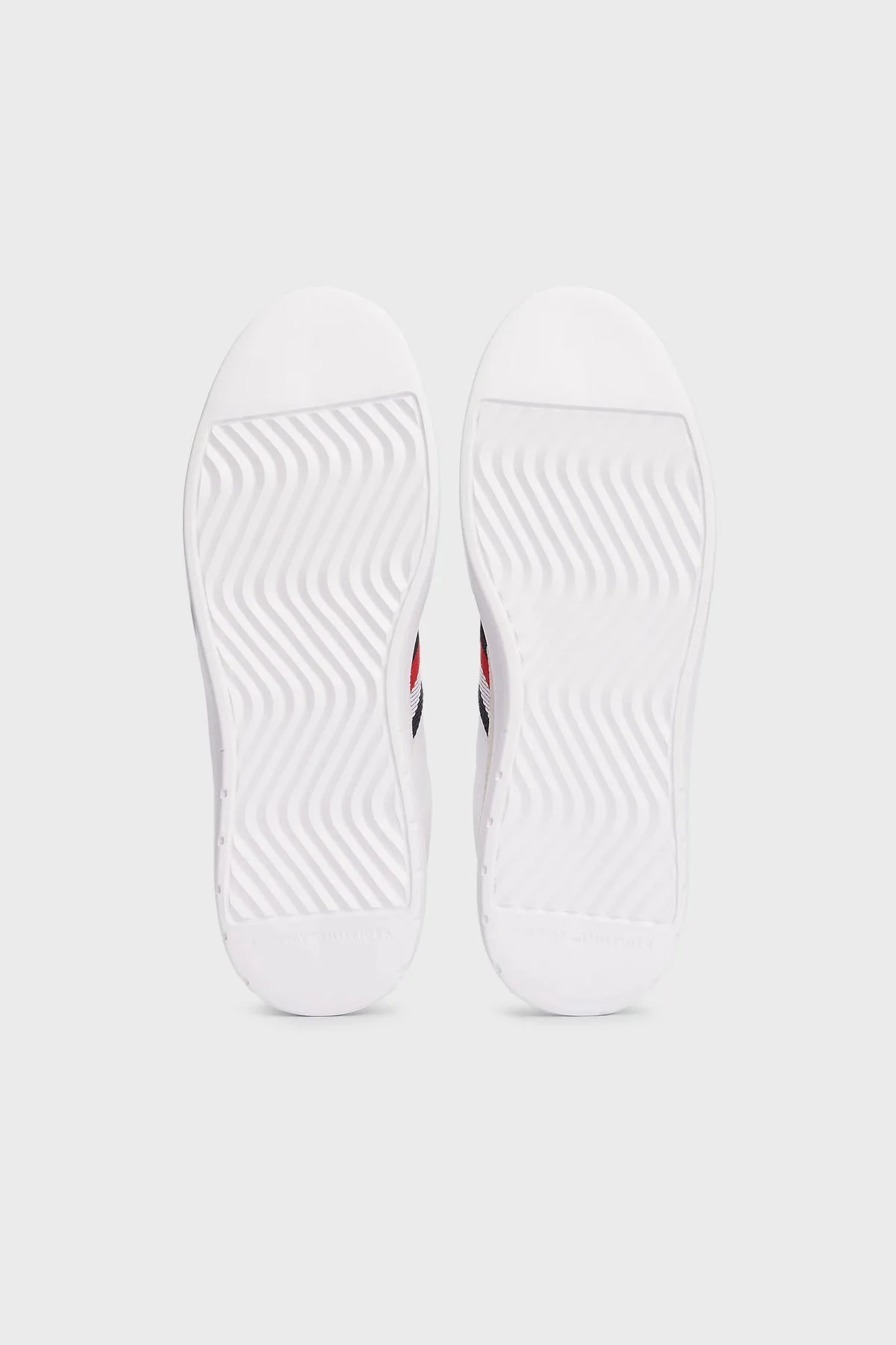 Tommy Hilfiger Deri Süet Detaylı Logolu Sneaker Erkek Ayakkabı FM0FM04889 0K6 BEYAZ - 7