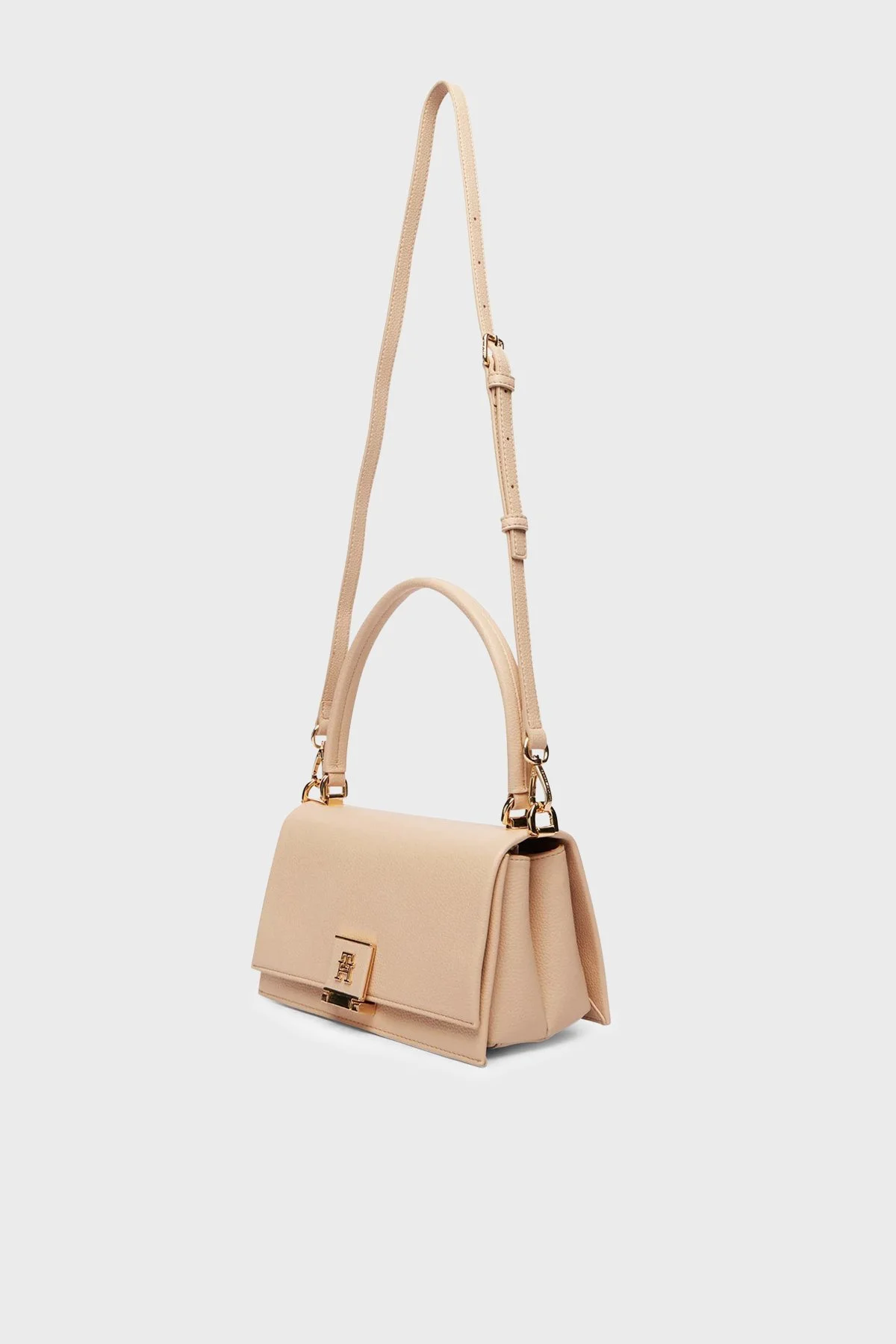 Tommy Hilfiger Desen Logolu Çıkarılabilir Askılı Kadın Çanta AW0AW17216 TRY PUDRA - 4