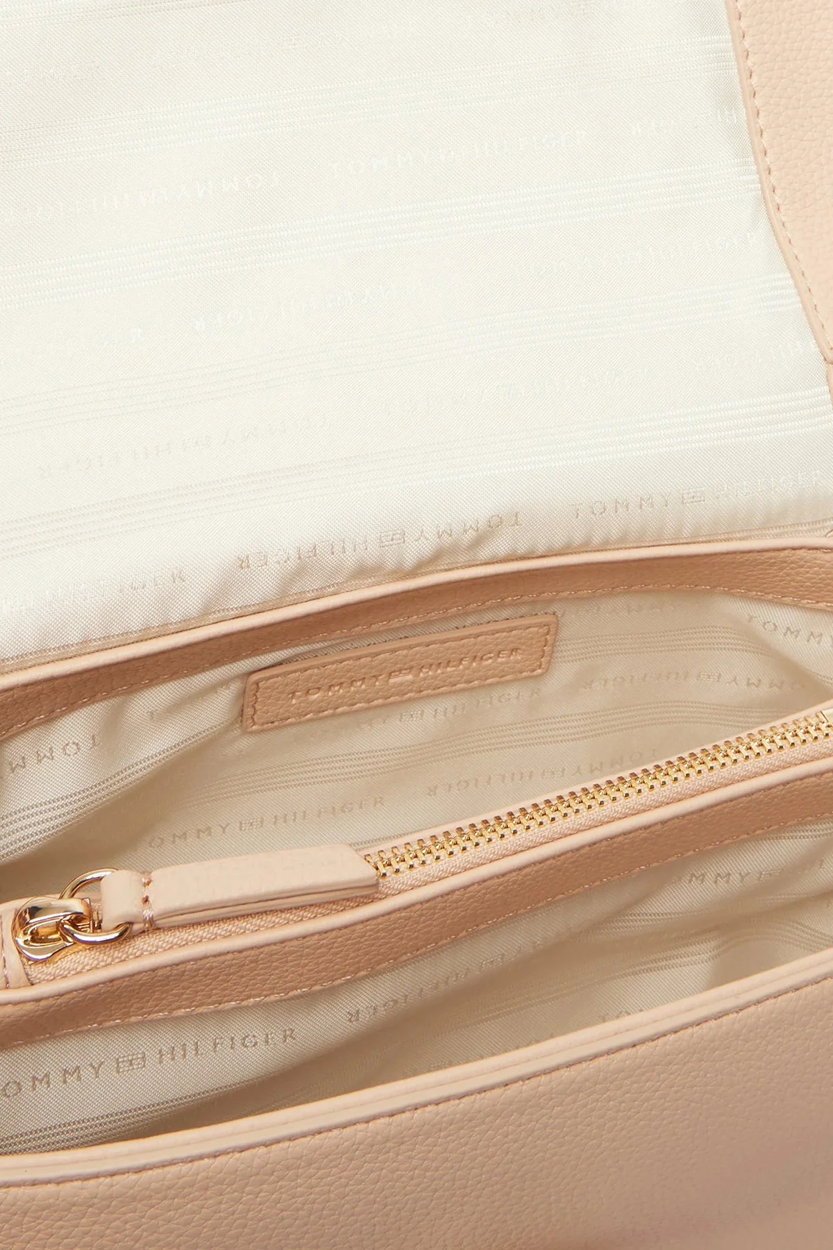 Tommy Hilfiger Desen Logolu Çıkarılabilir Askılı Kadın Çanta AW0AW17216 TRY PUDRA - 5