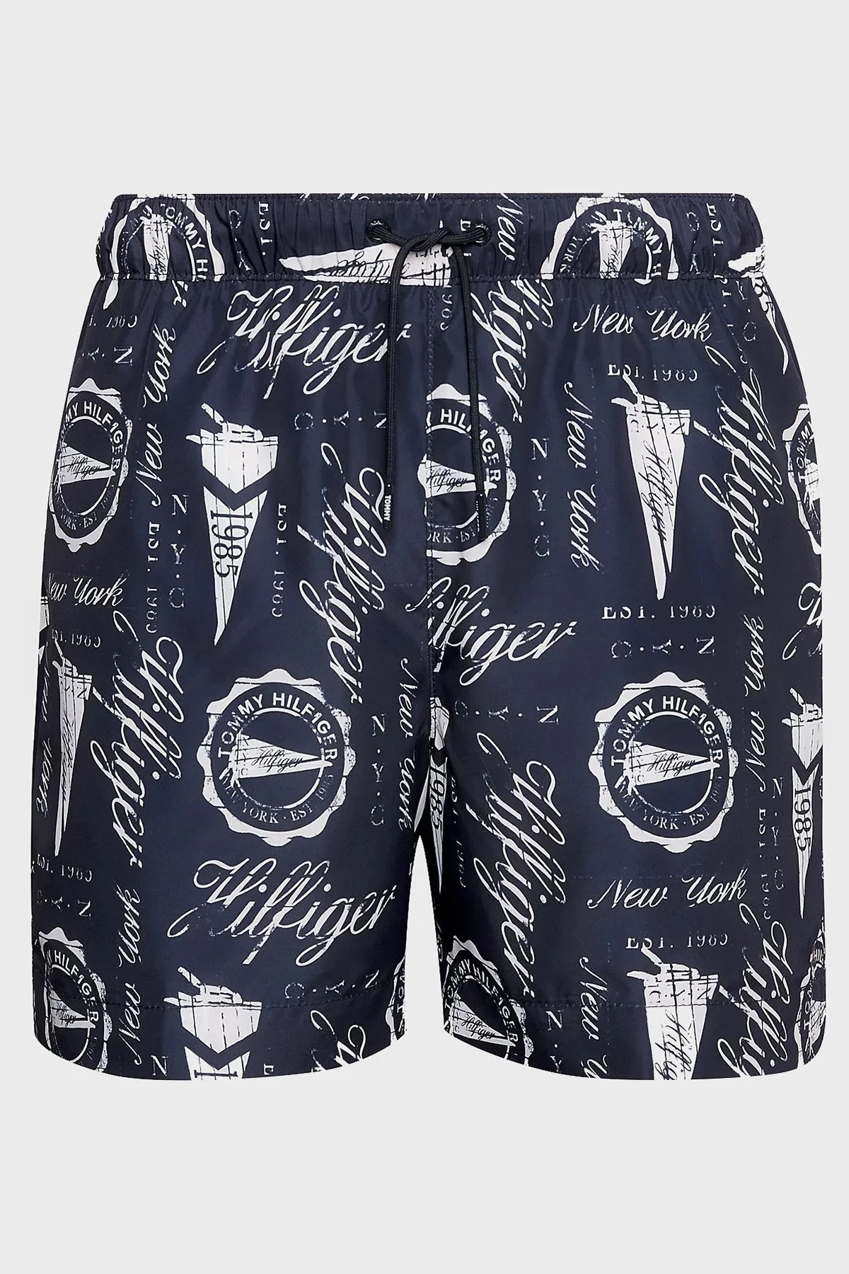 Tommy Hilfiger Desenli Regular Fit Cepli Erkek Mayo Short UM0UM02827 DX1 LACİVERT - 4