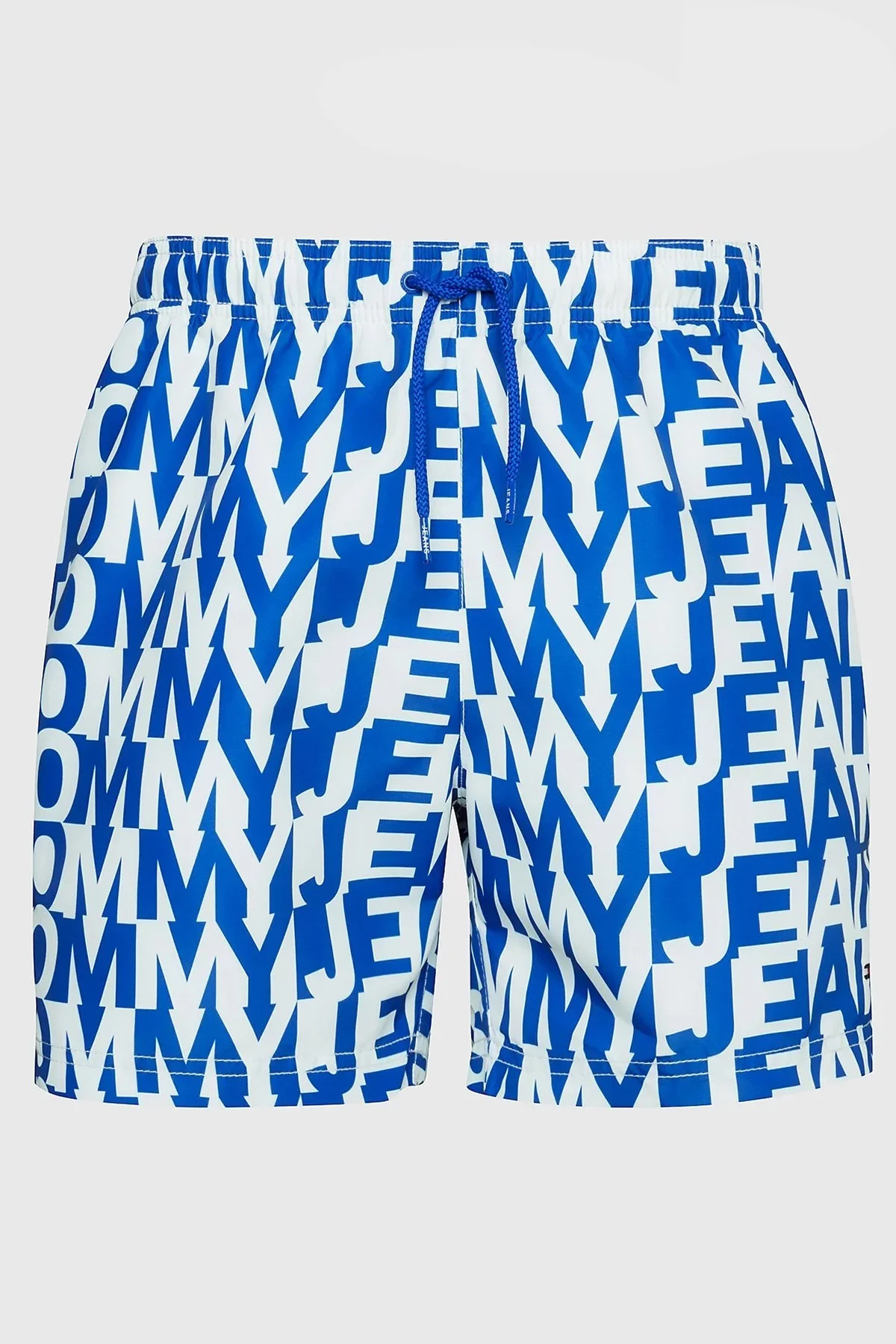 Tommy Hilfiger Desenli Slim Fit Cepli Erkek Mayo Short UM0UM02759 0ZP MAVİ - 4