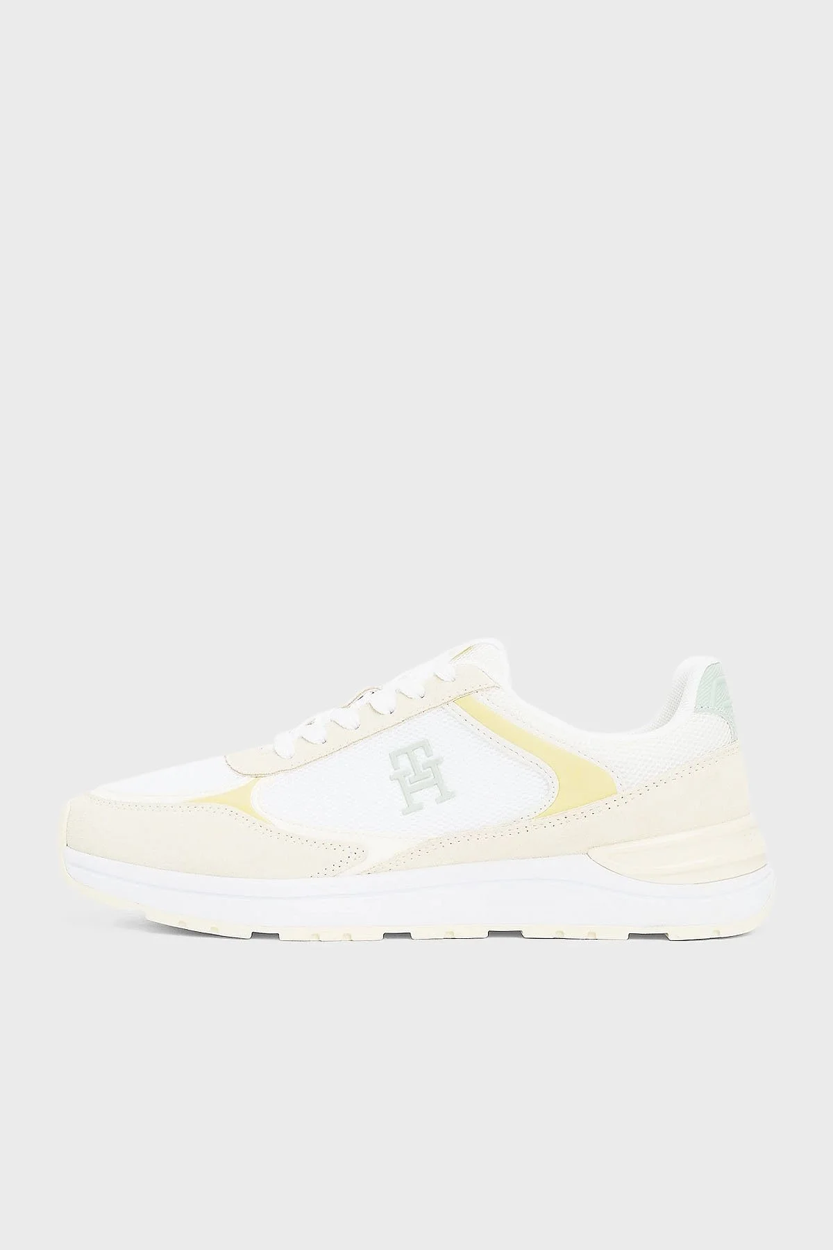 Tommy Hilfiger Dokulu Logolu Sneaker Bayan Ayakkabı FW0FW08324 ACJ BEJ - 3