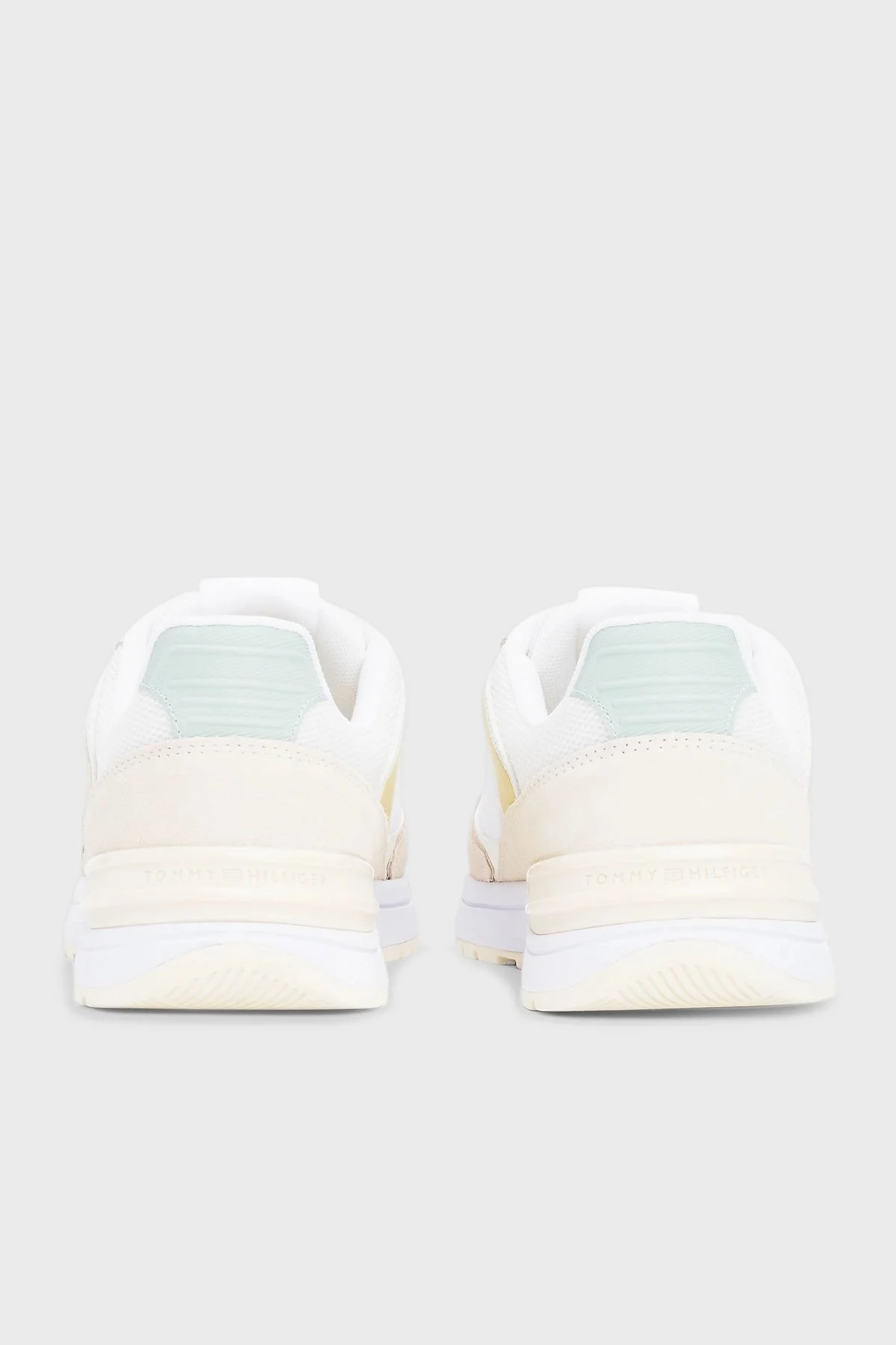 Tommy Hilfiger Dokulu Logolu Sneaker Bayan Ayakkabı FW0FW08324 ACJ BEJ - 6