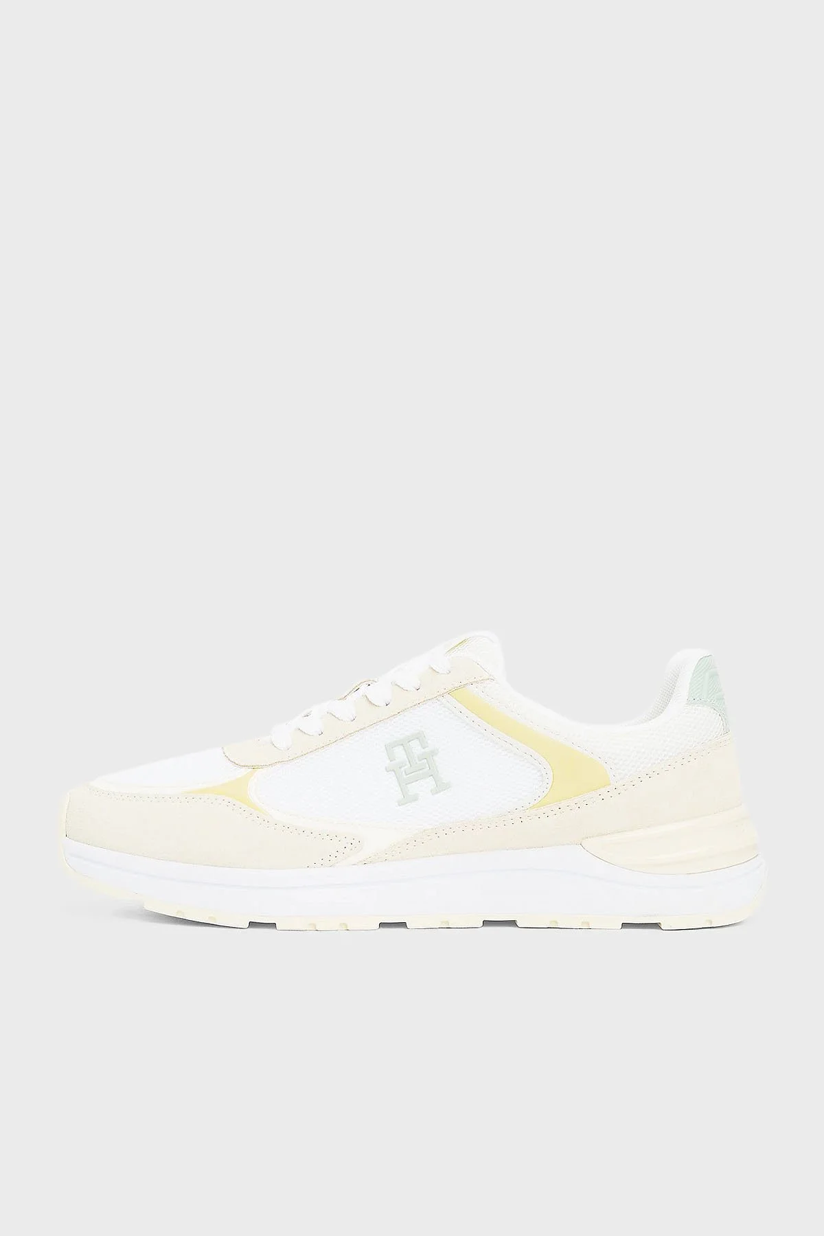 Tommy Hilfiger Dokulu Logolu Sneaker Kadın Ayakkabı FW0FW08324 ACJ BEJ - 3
