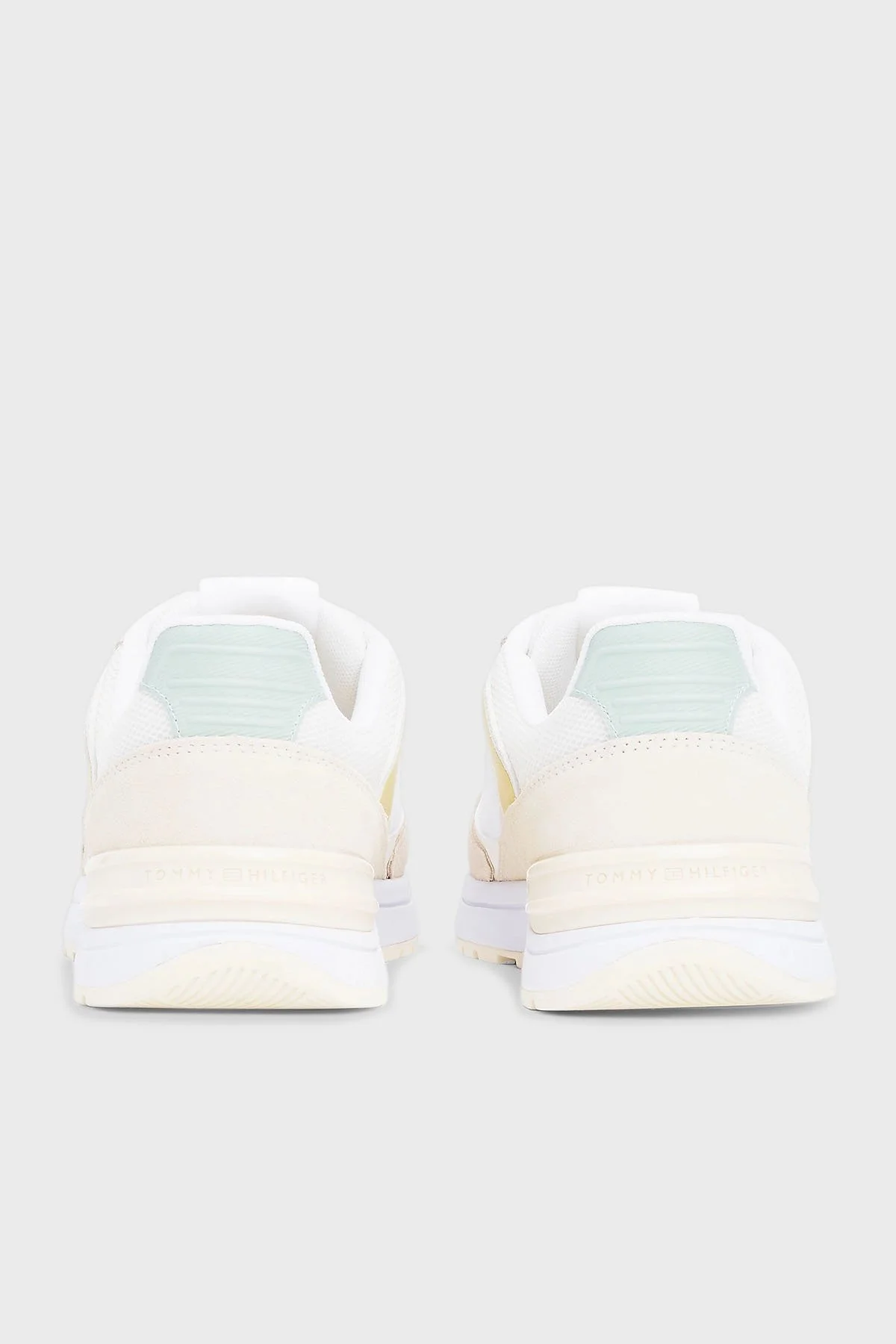 Tommy Hilfiger Dokulu Logolu Sneaker Kadın Ayakkabı FW0FW08324 ACJ BEJ - 6