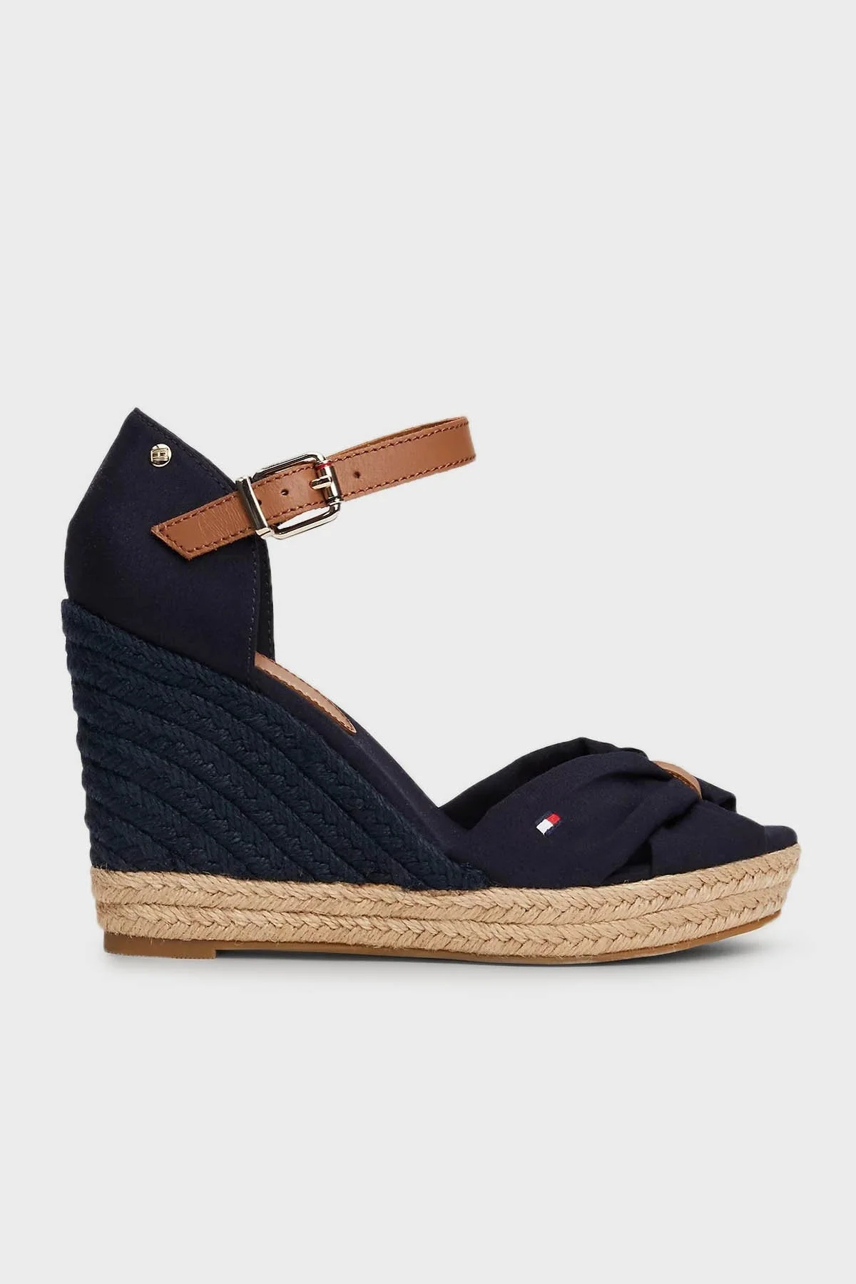 Tommy Hilfiger Dolgu Topuklu Bayan Sandalet FW0FW04784 DW6 LACİVERT - 1