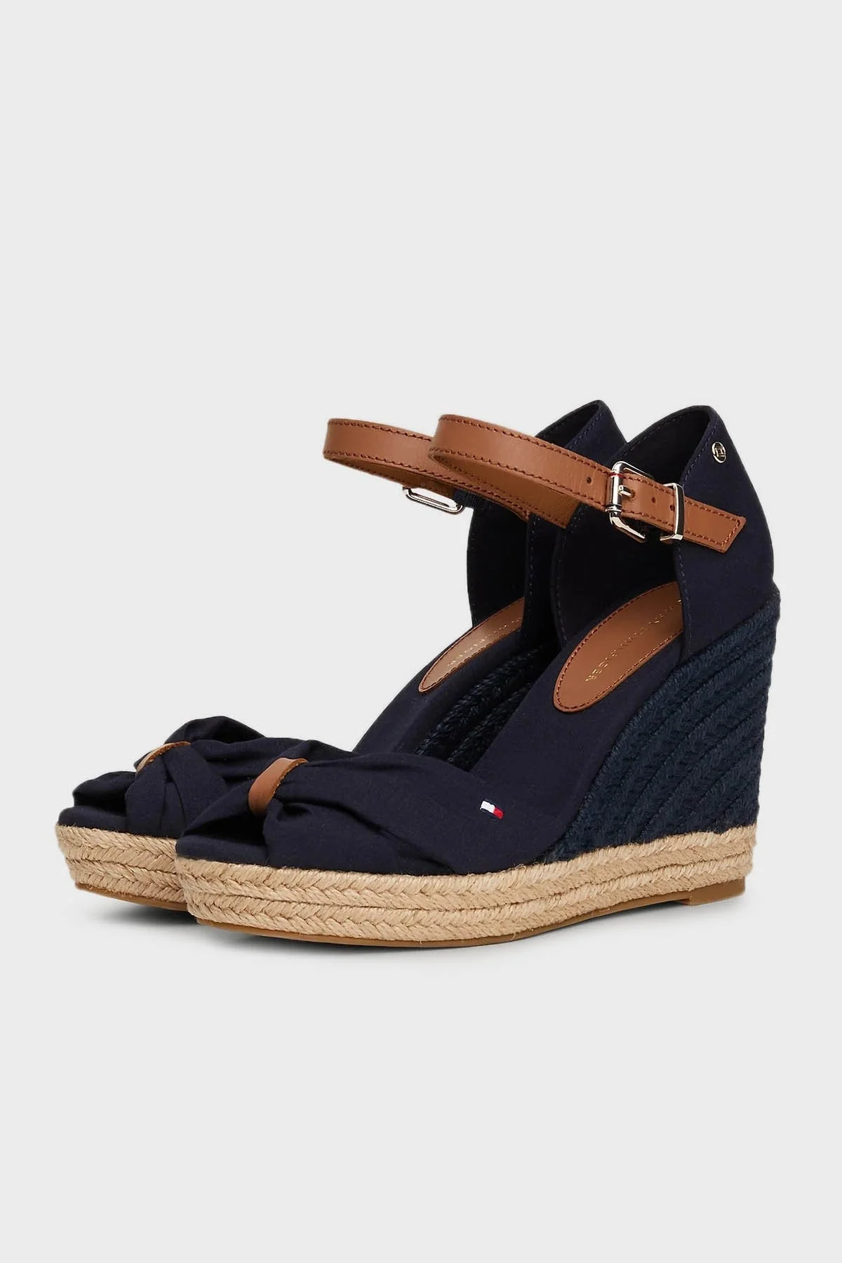 Tommy Hilfiger Dolgu Topuklu Bayan Sandalet FW0FW04784 DW6 LACİVERT - 2