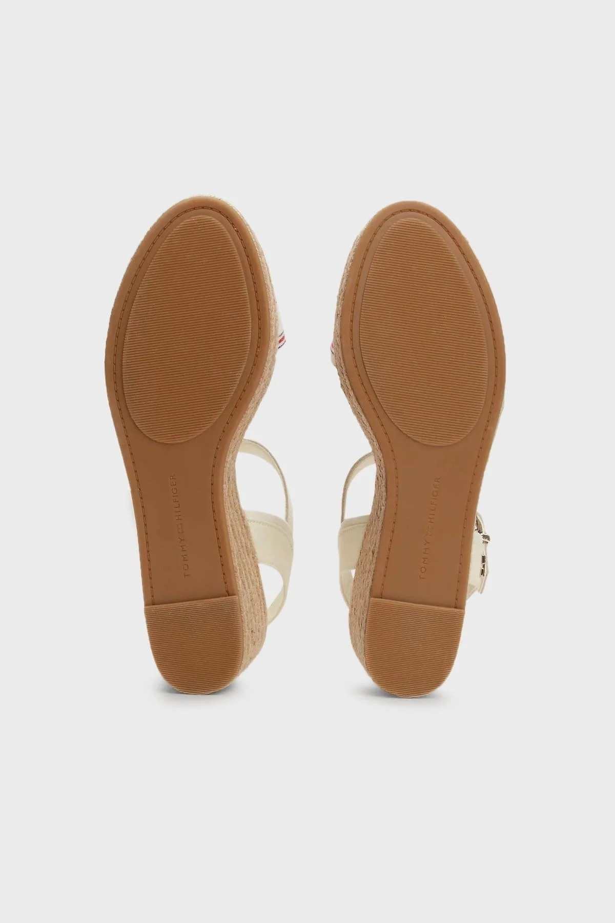 Tommy Hilfiger Dolgu Topuklu Bayan Sandalet FW0FW07887 0K9 BEJ - 7