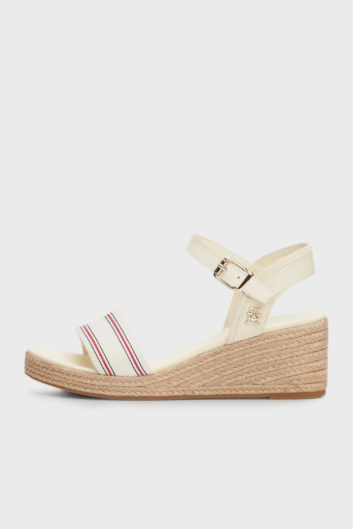 Tommy Hilfiger Dolgu Topuklu Bayan Sandalet FW0FW07887 0K9 BEJ - 8