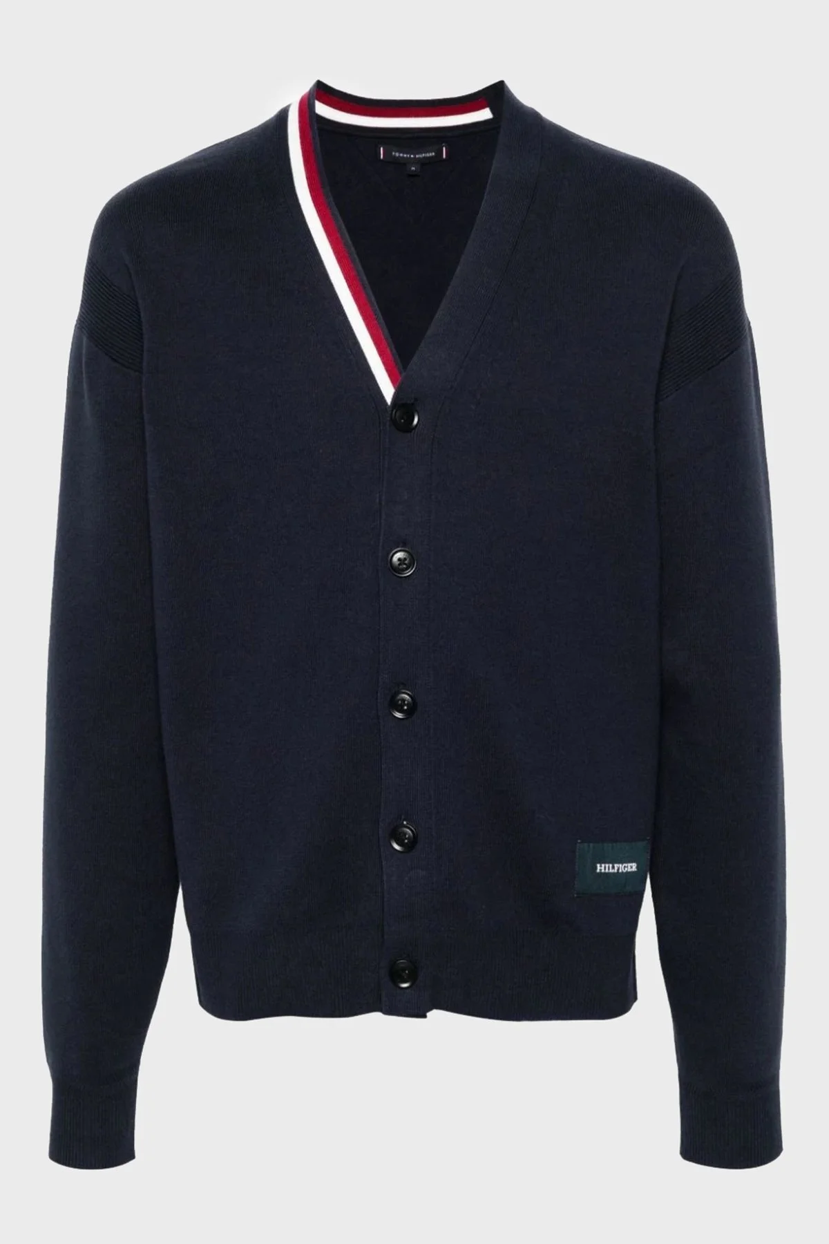 Tommy Hilfiger Düğmeli Pamuklu Regular Fit Triko Erkek Hırka MW0MW33521 DW5 LACİVERT - 1