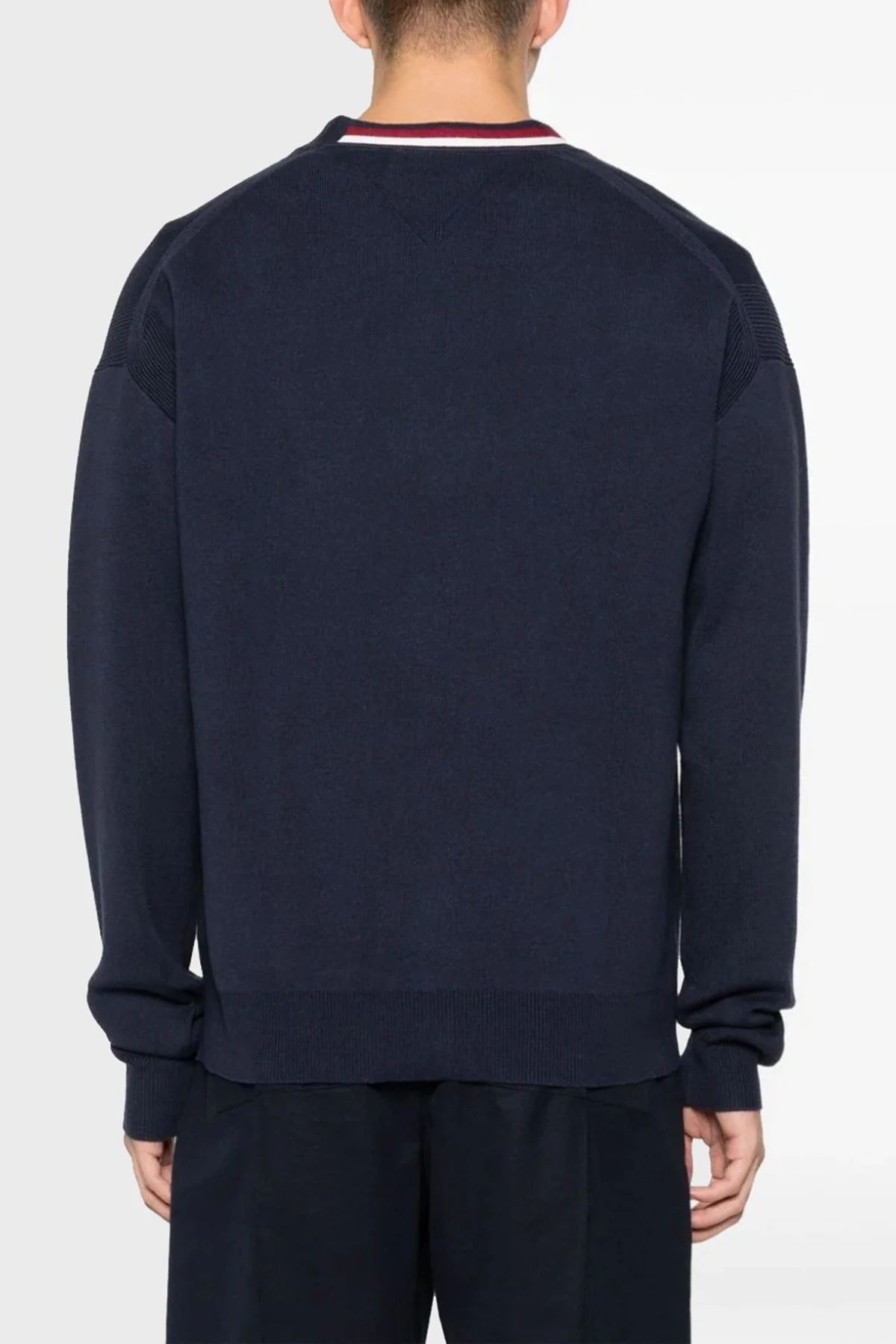 Tommy Hilfiger Düğmeli Pamuklu Regular Fit Triko Erkek Hırka MW0MW33521 DW5 LACİVERT - 4