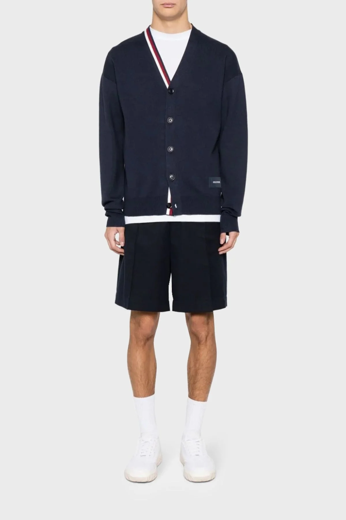 Tommy Hilfiger Düğmeli Pamuklu Regular Fit Triko Erkek Hırka MW0MW33521 DW5 LACİVERT - 7