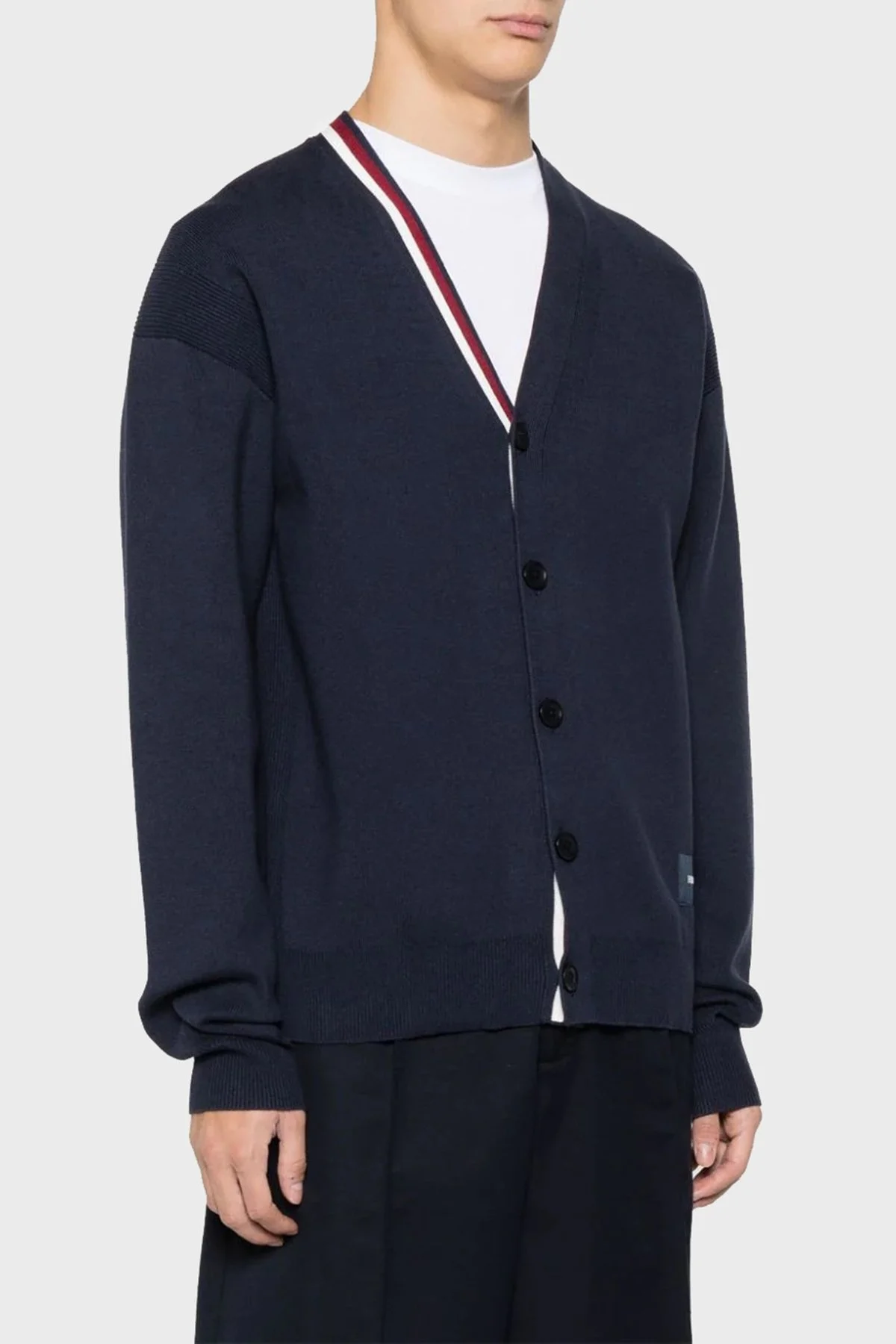 Tommy Hilfiger Düğmeli Pamuklu Regular Fit Triko Erkek Hırka MW0MW33521 DW5 LACİVERT - 8