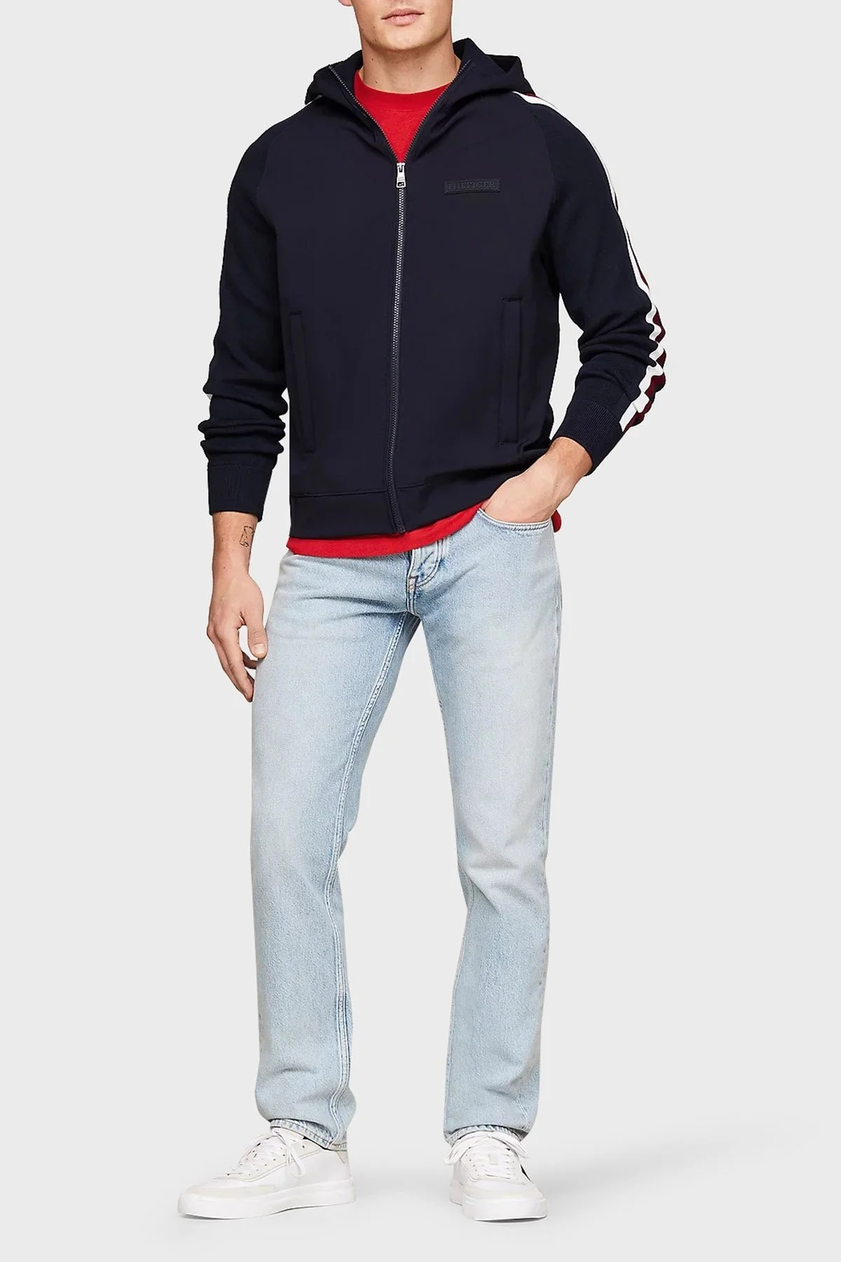 Tommy Hilfiger Düğmeli Pamuklu Regular Fit Triko Erkek Hırka MW0MW33544 DW5 LACİVERT - 16