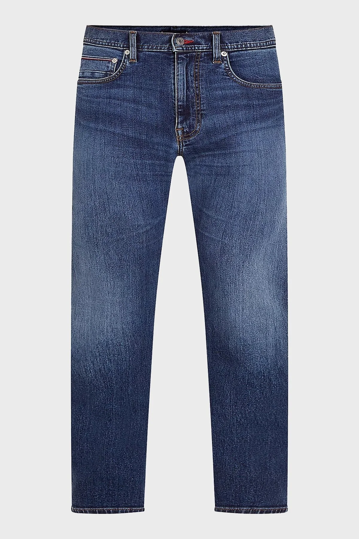 Tommy Hilfiger Düşük Bel Slim Fit Jeans Erkek Kot Pantolon MW0MW35159 1BK MAVİ - 5