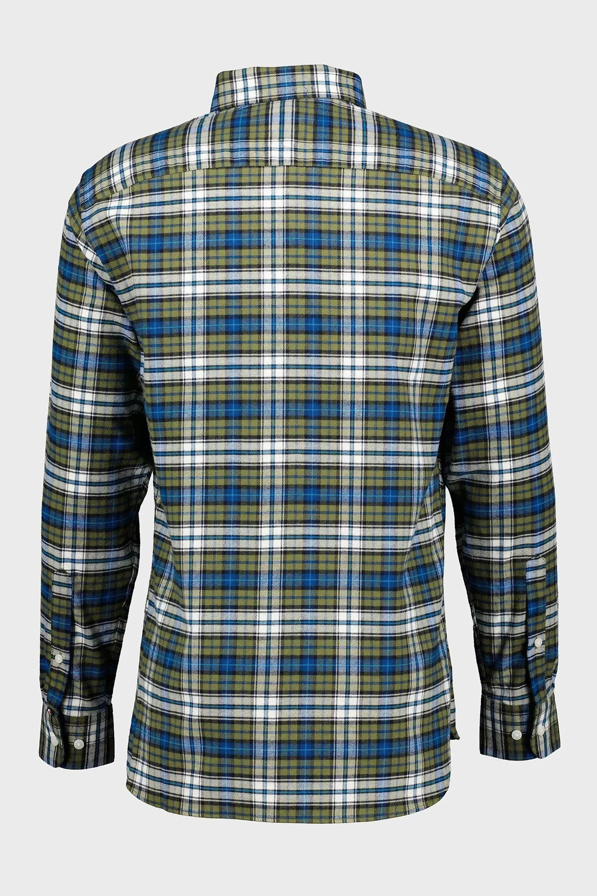 Tommy Hilfiger Ekoseli Pamuklu Regular Fit Erkek Gömlek MW0MW32890 0N1 YEŞİL - 3