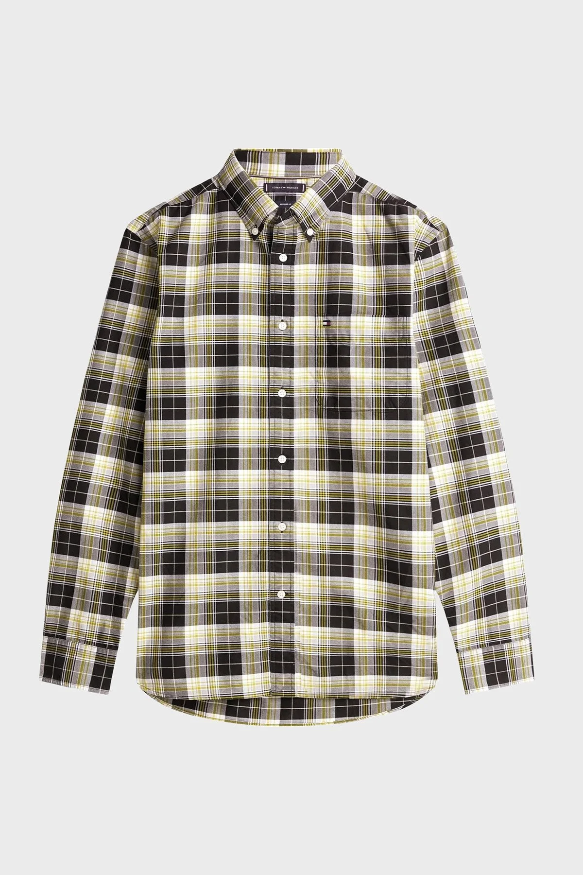 Tommy Hilfiger Ekoseli Pamuklu Regular Fit Uzun Kollu Erkek Gömlek MW0MW41678 0MD SİYAH - 2