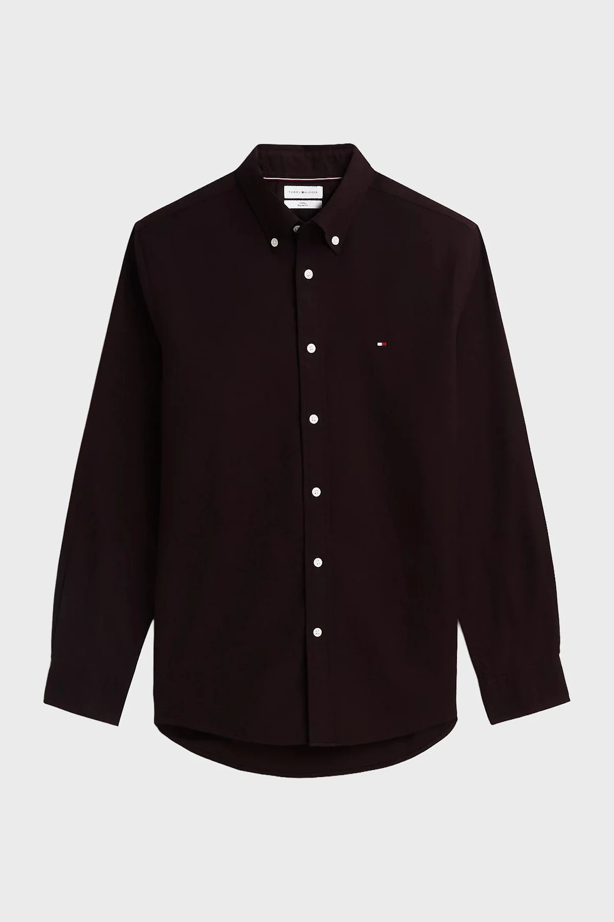 Tommy Hilfiger Erkek Gömlek MW0MW40469 HJT Koyu kahve - 5
