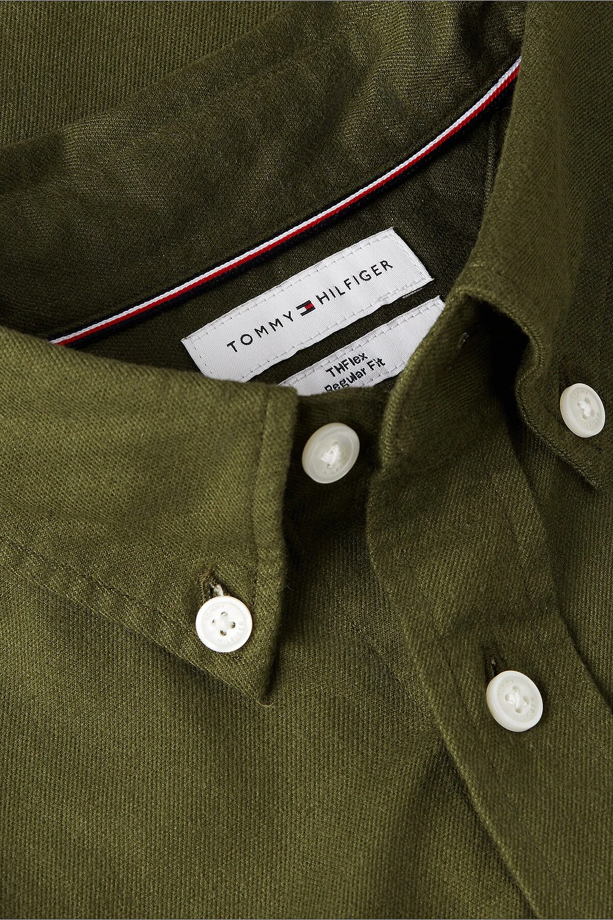 Tommy Hilfiger Erkek Gömlek MW0MW40469 MT1 Yeşil - 5