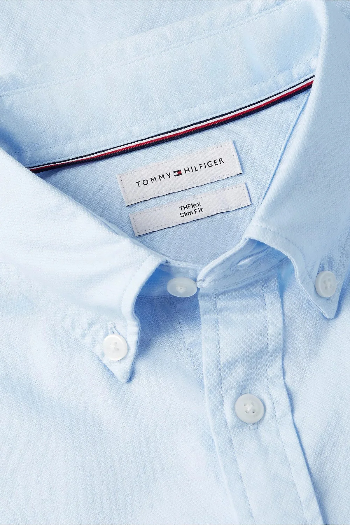 Tommy Hilfiger Erkek Gömlek MW0MW44570 C3Q Açık mavi - 6
